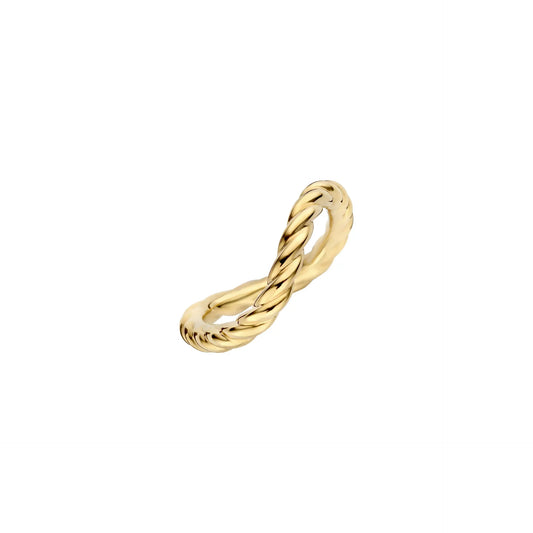 Timeless Twisted Gold Wedding Band