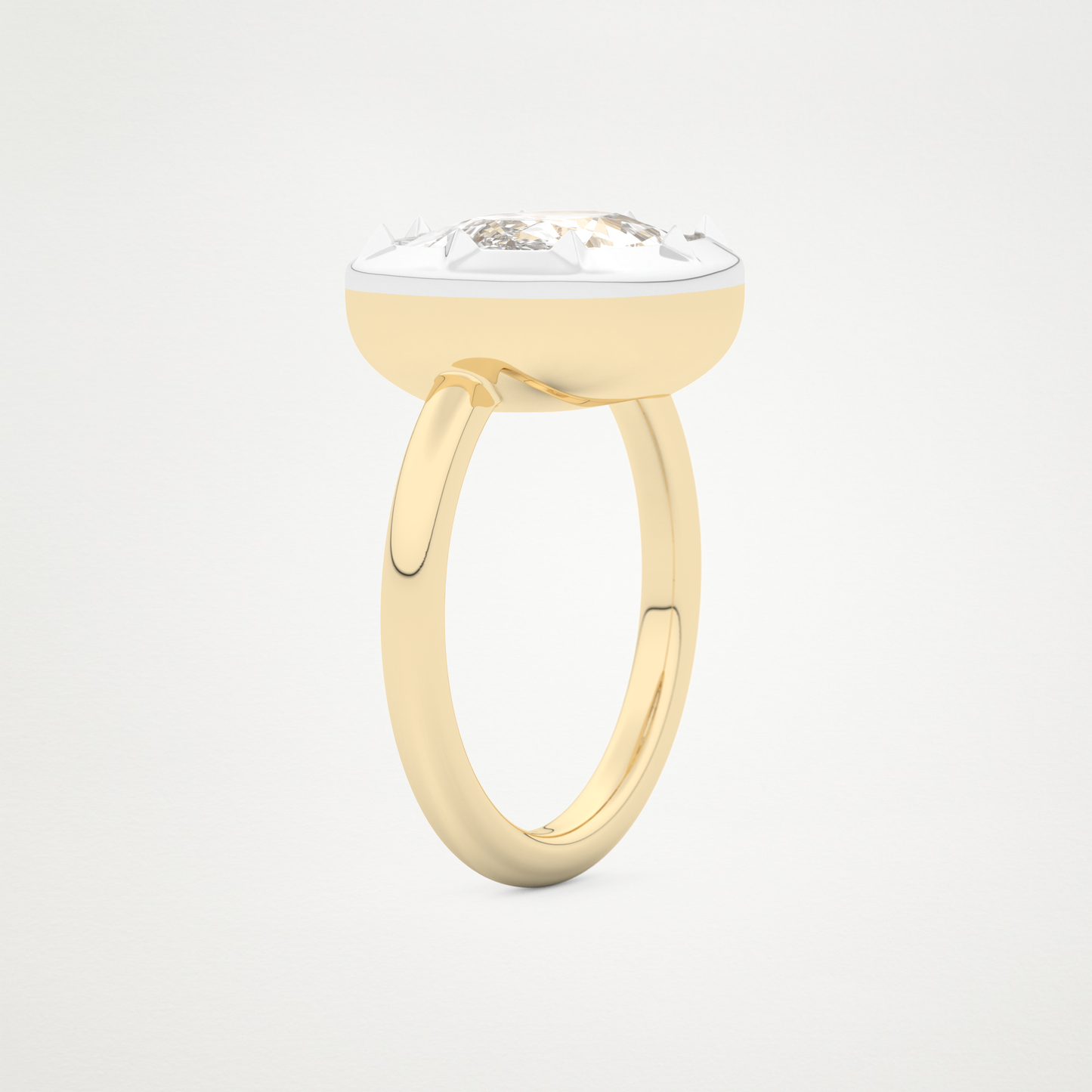 5 CT Moissanite Elongated Cushion Engagement Ring – Inspired by Zendaya 5
