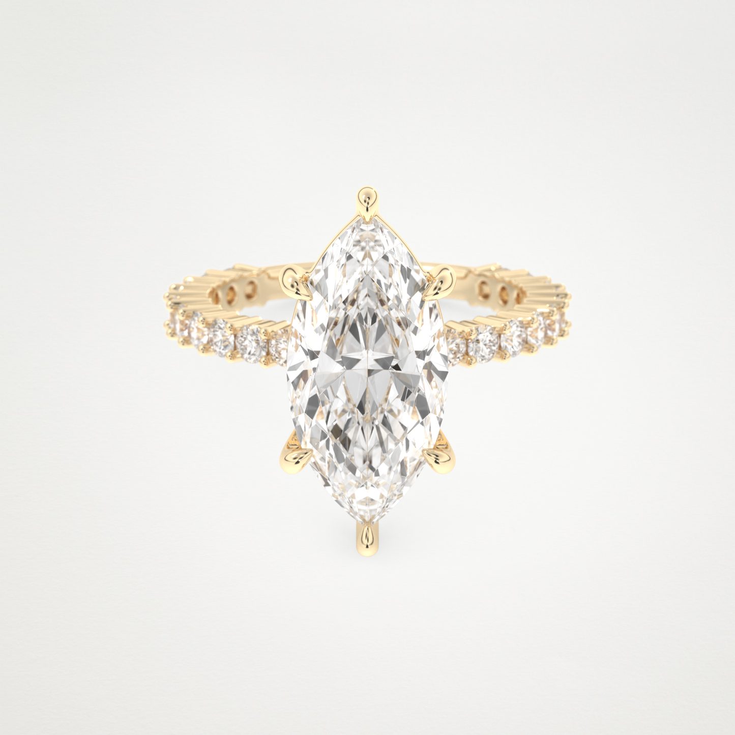 4.25 CT Moissanite Marquise Engagement Ring – Inspired by Selena Gomez 7