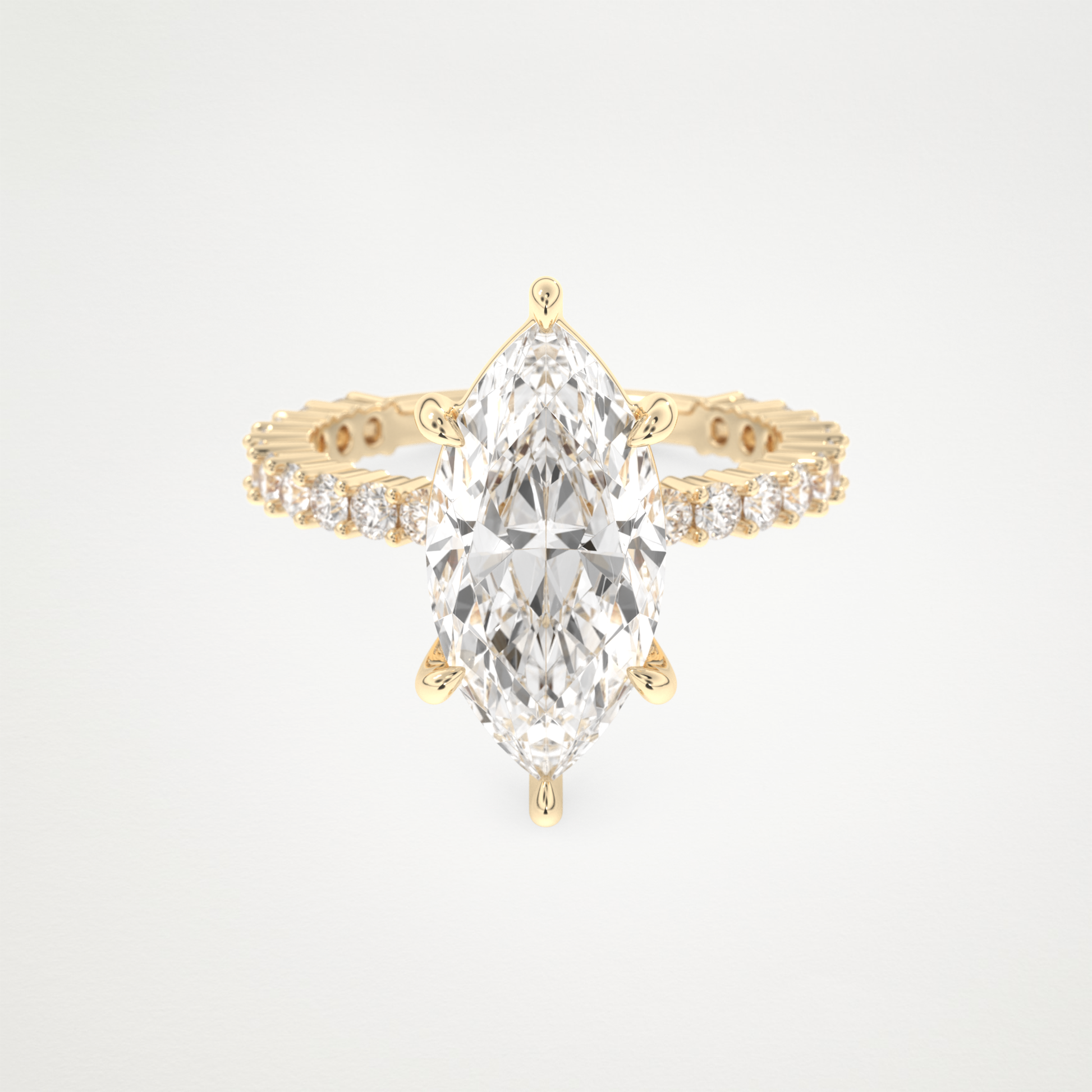 4.25 CT Moissanite Marquise Engagement Ring – Inspired by Selena Gomez 7
