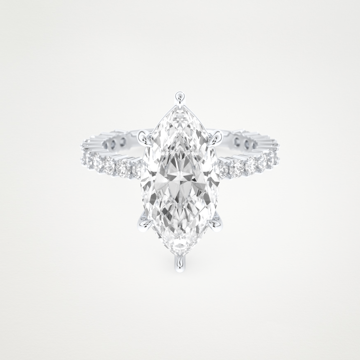 4.25 CT Moissanite Marquise Engagement Ring – Inspired by Selena Gomez 1