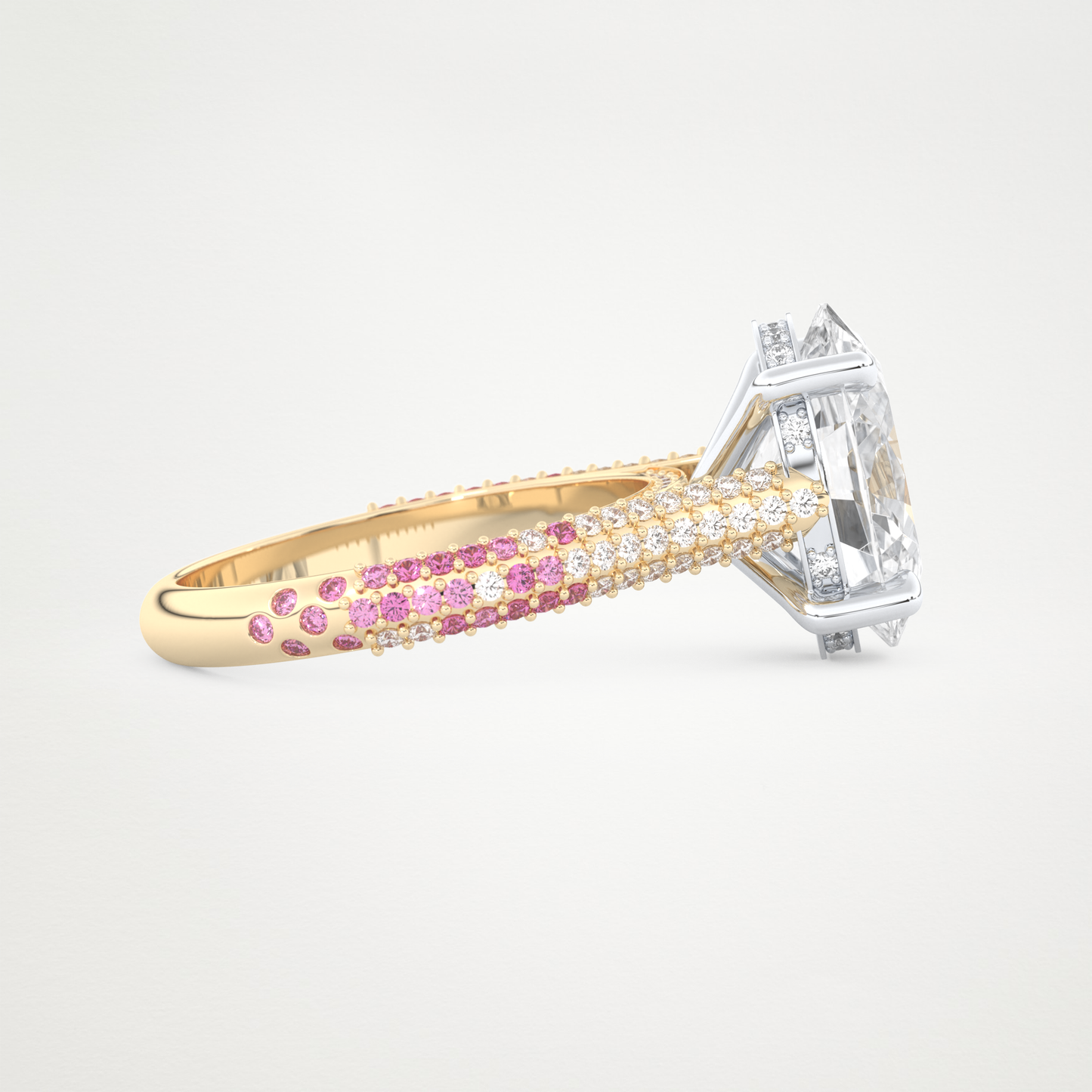 4.30 CT Moissanite Oval Engagement Ring – Inspired by Lady Gaga 2