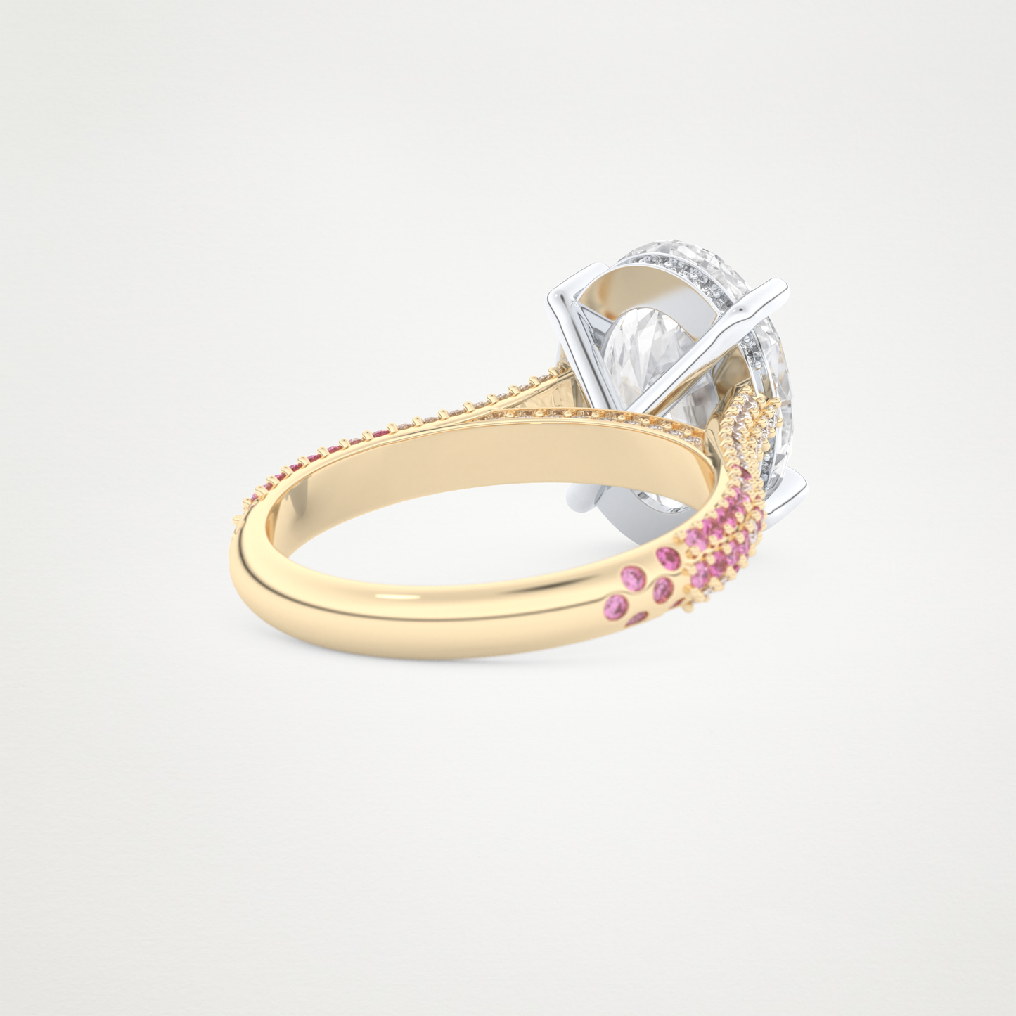 4.30 CT Moissanite Oval Engagement Ring – Inspired by Lady Gaga 3