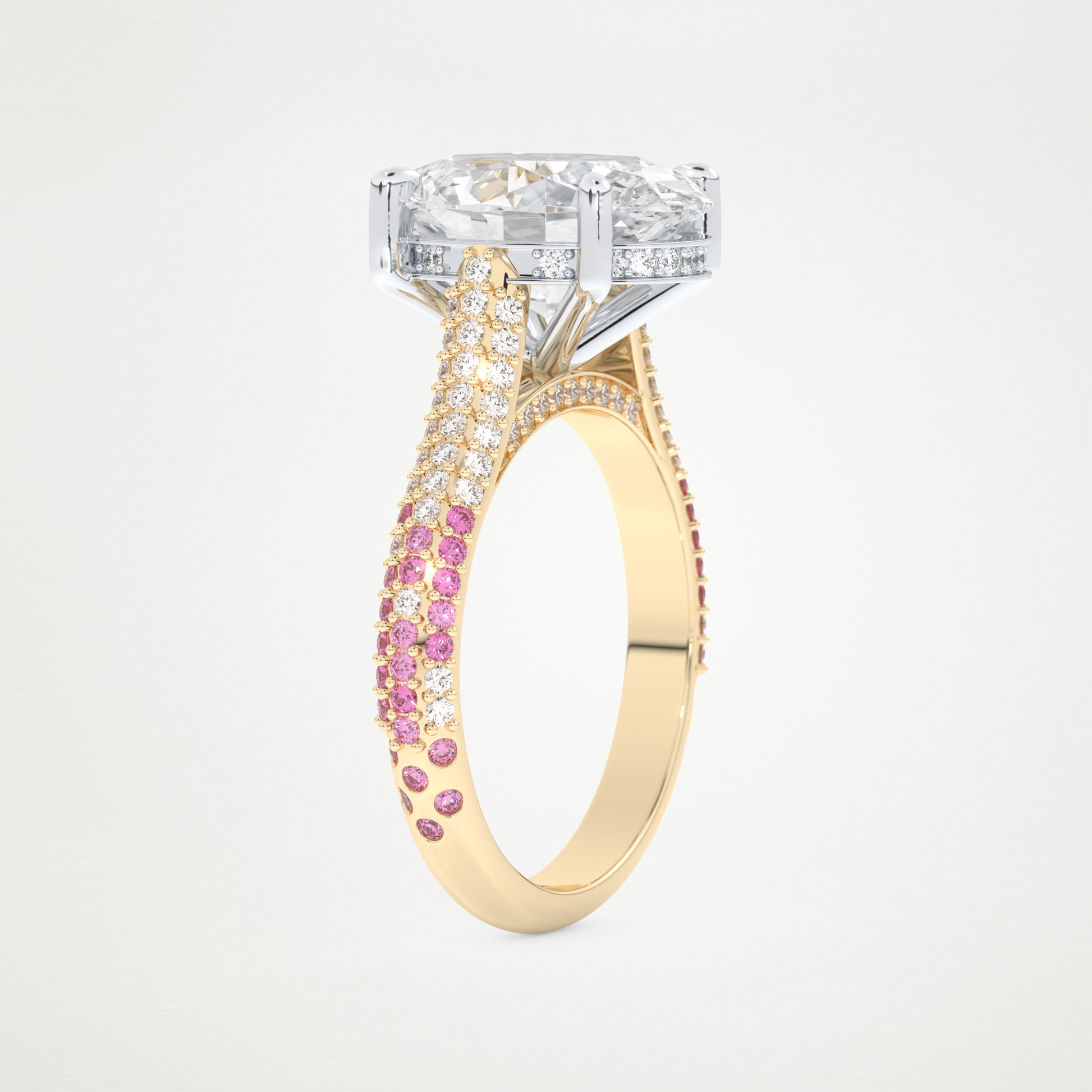 4.30 CT Moissanite Oval Engagement Ring – Inspired by Lady Gaga 4
