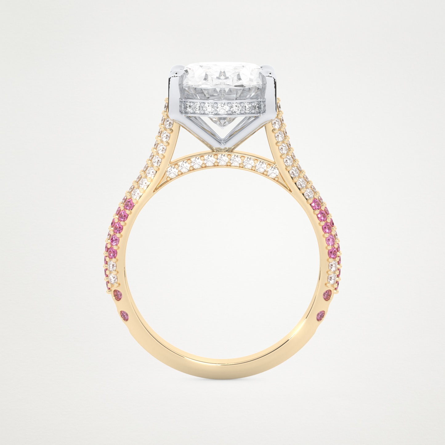 4.30 CT Moissanite Oval Engagement Ring – Inspired by Lady Gaga 5