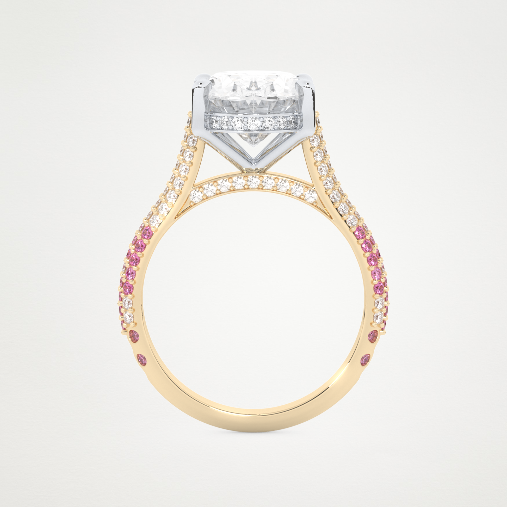 4.30 CT Moissanite Oval Engagement Ring – Inspired by Lady Gaga 5