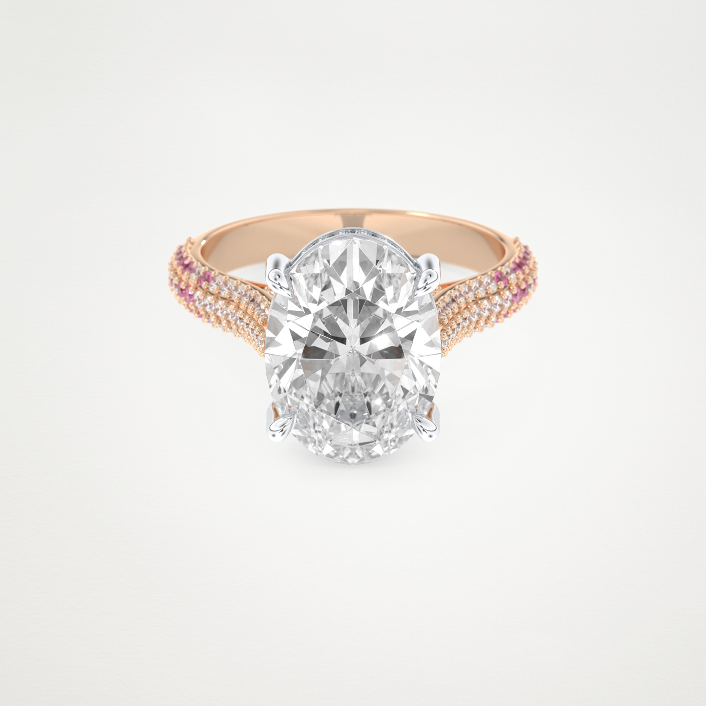 4.30 CT Moissanite Oval Engagement Ring – Inspired by Lady Gaga 7