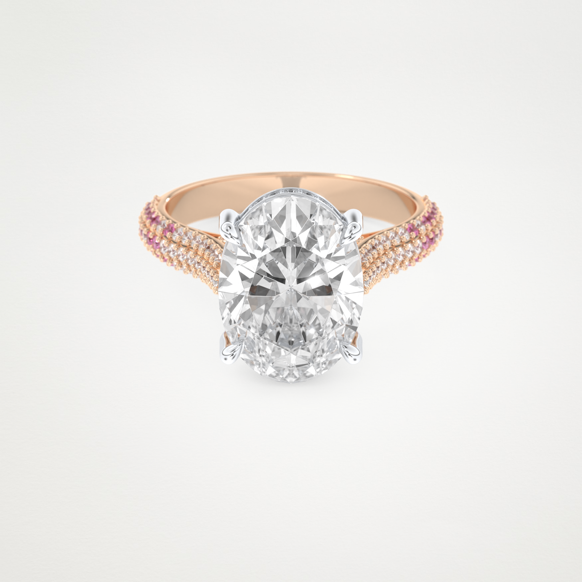 4.30 CT Moissanite Oval Engagement Ring – Inspired by Lady Gaga 7