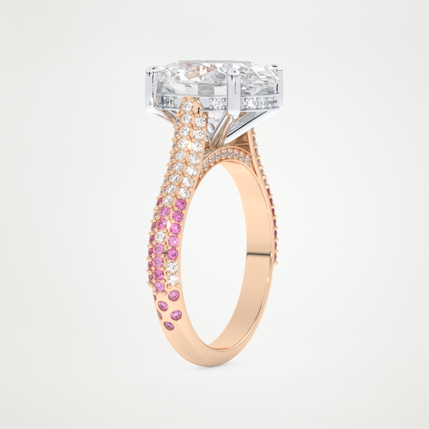 4.30 CT Moissanite Oval Engagement Ring – Inspired by Lady Gaga 10