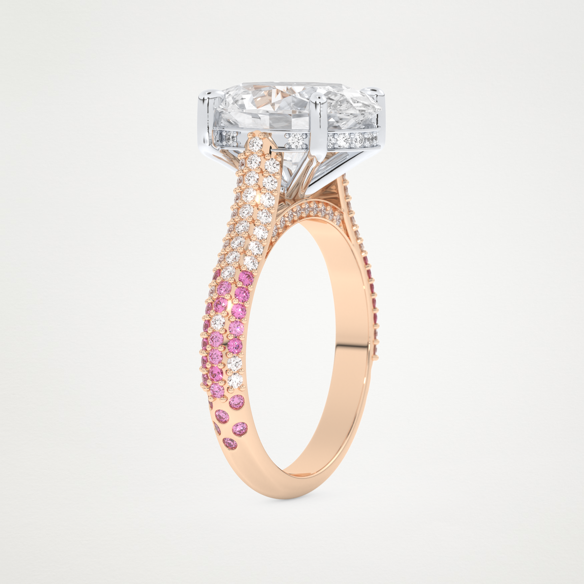4.30 CT Moissanite Oval Engagement Ring – Inspired by Lady Gaga 10