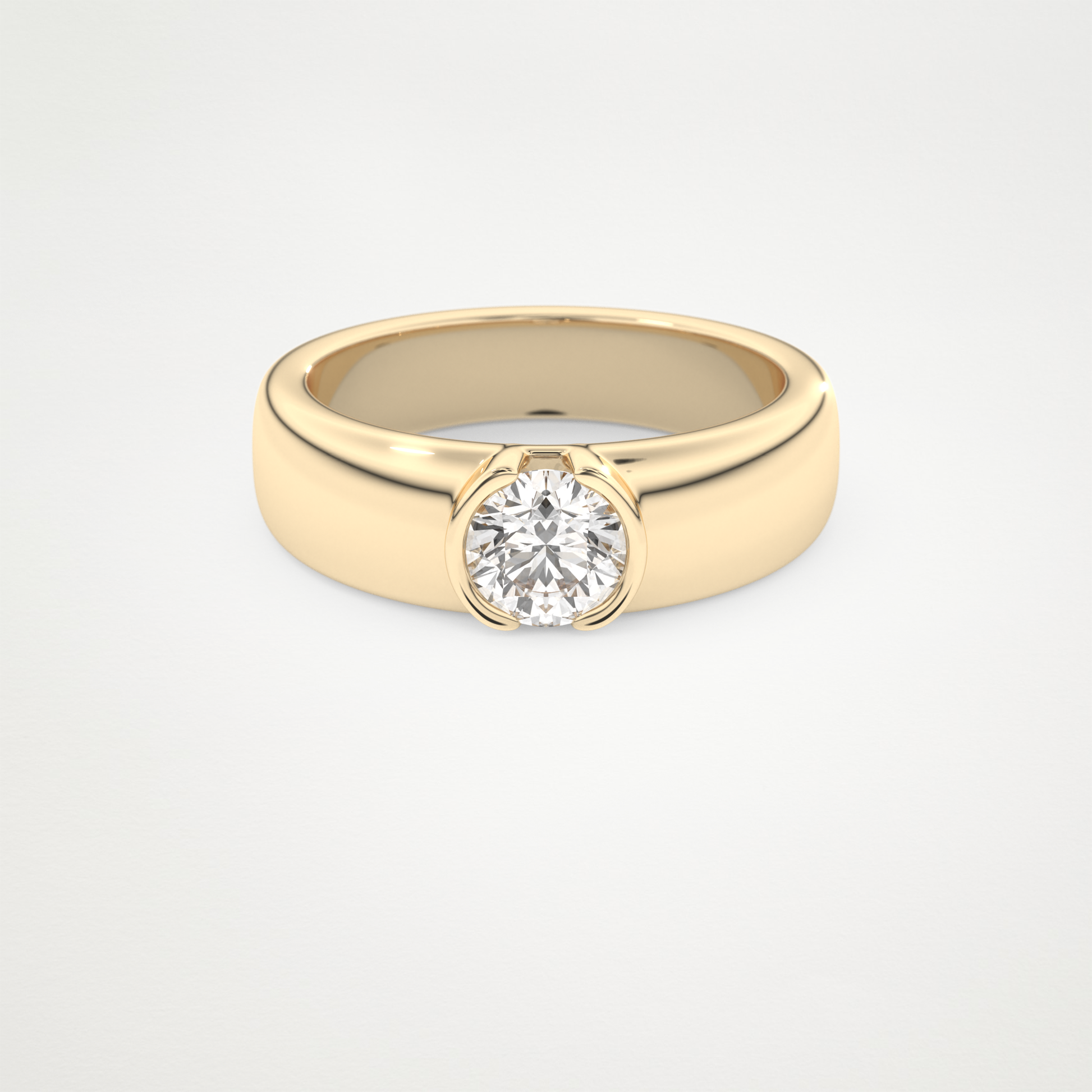 0.60 CT Moissanite Round Engagement Ring – Inspired by Dua Lipa 7
