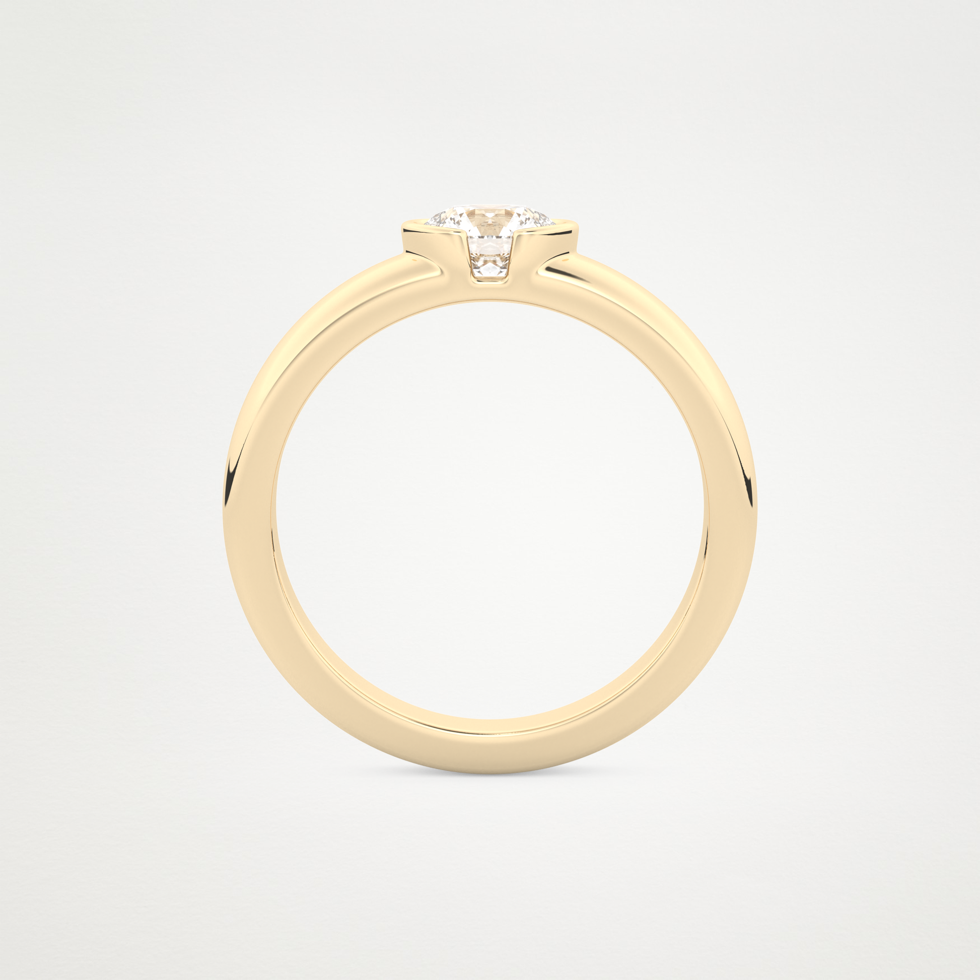 0.60 CT Moissanite Round Engagement Ring – Inspired by Dua Lipa 11