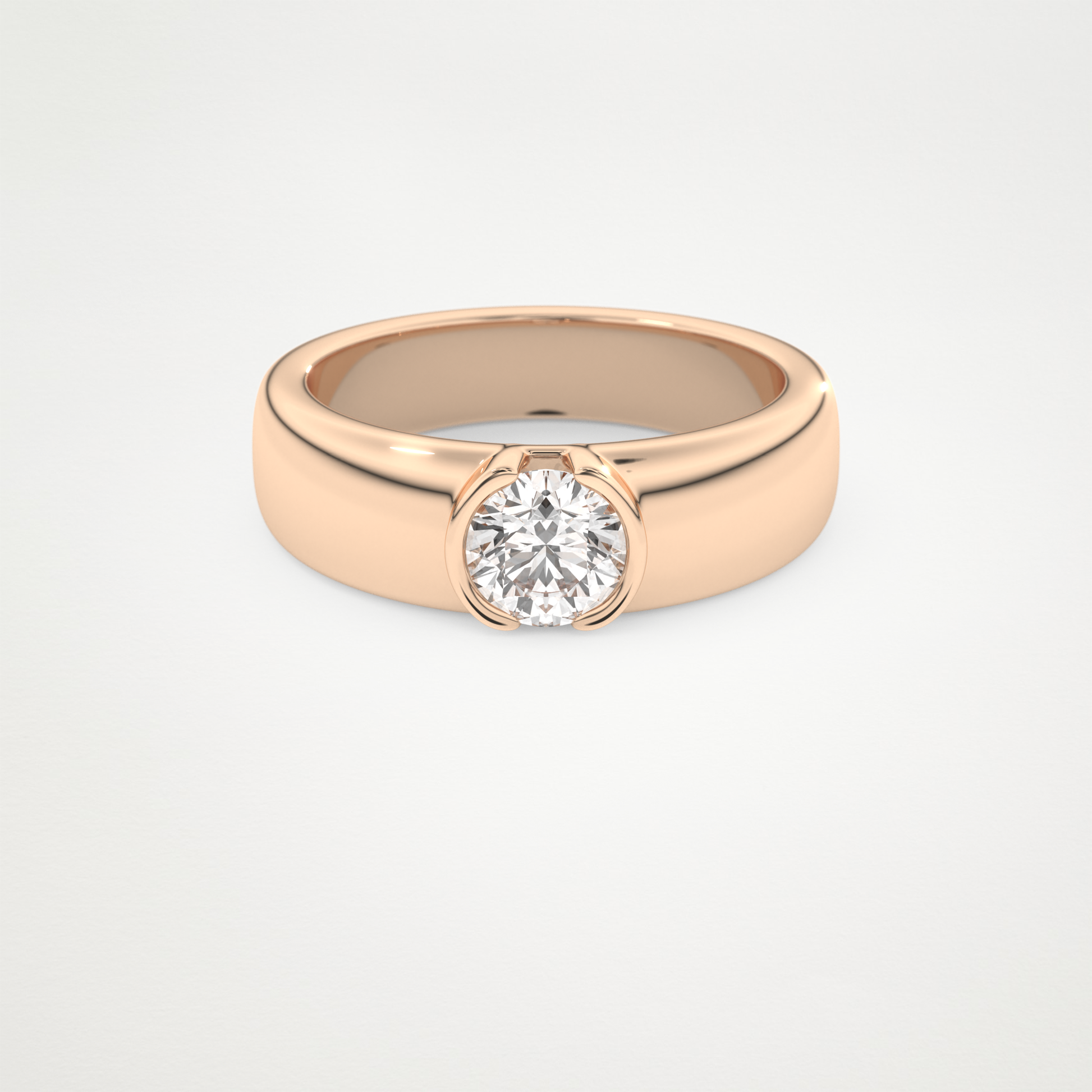 0.60 CT Moissanite Round Engagement Ring – Inspired by Dua Lipa 13