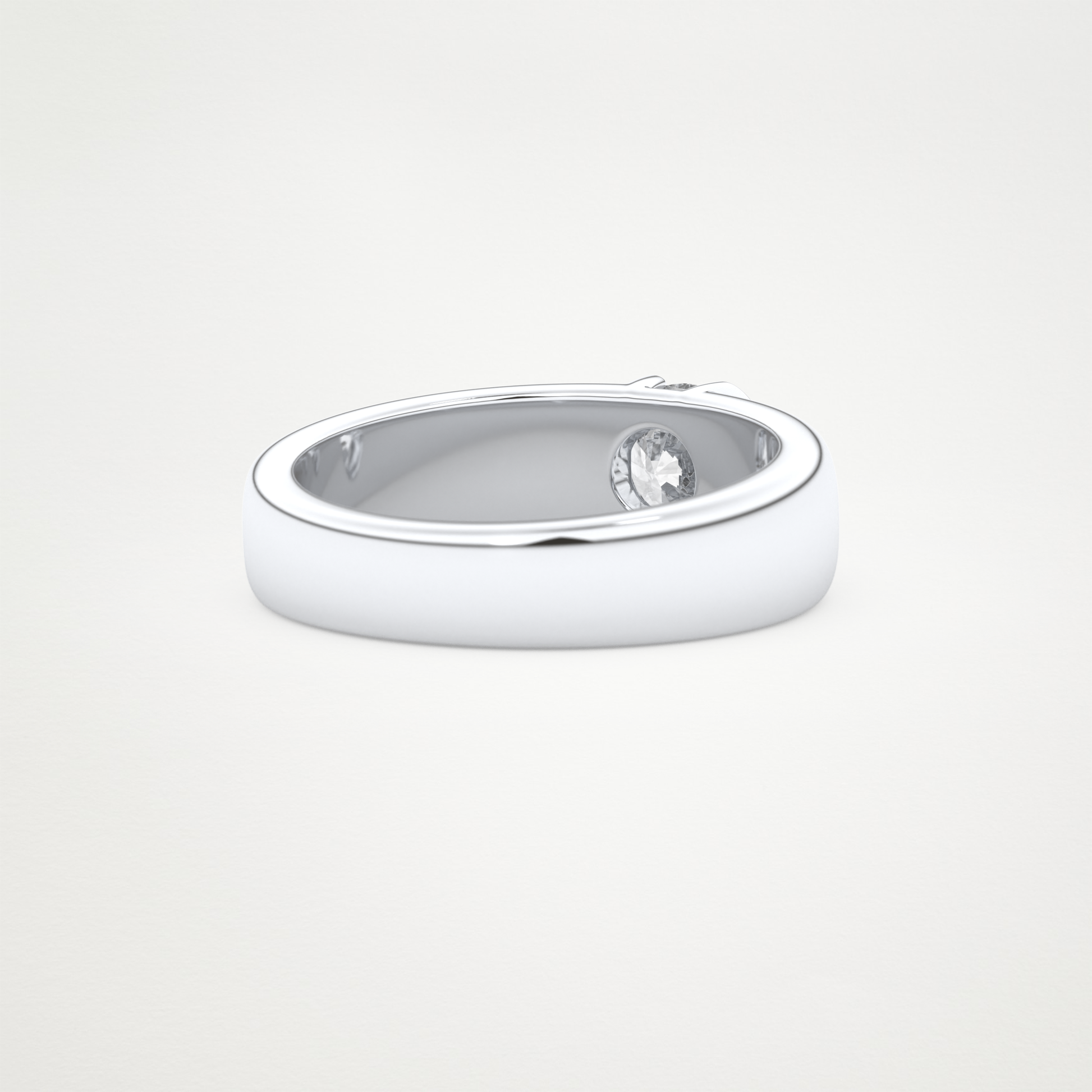 0.60 CT Moissanite Round Engagement Ring – Inspired by Dua Lipa 3