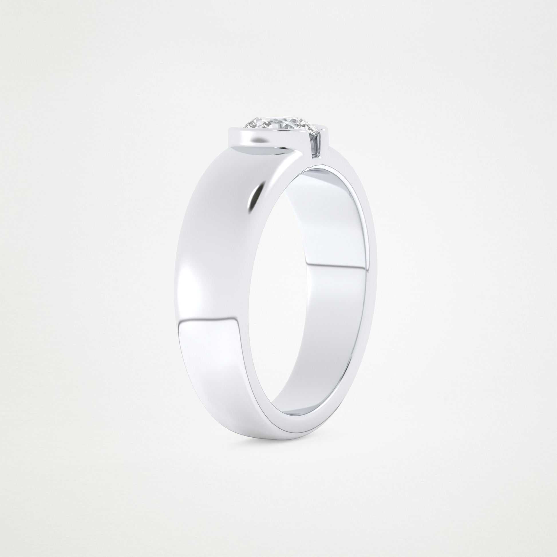0.60 CT Moissanite Round Engagement Ring – Inspired by Dua Lipa 4