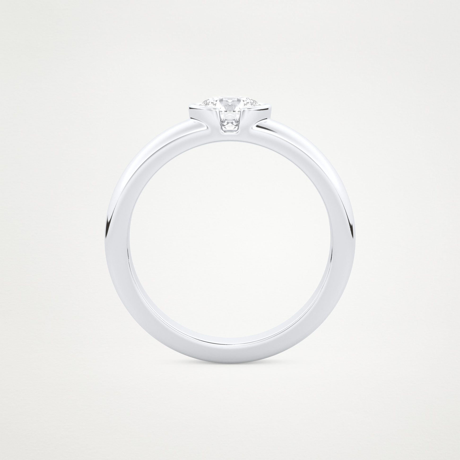 0.60 CT Moissanite Round Engagement Ring – Inspired by Dua Lipa 5