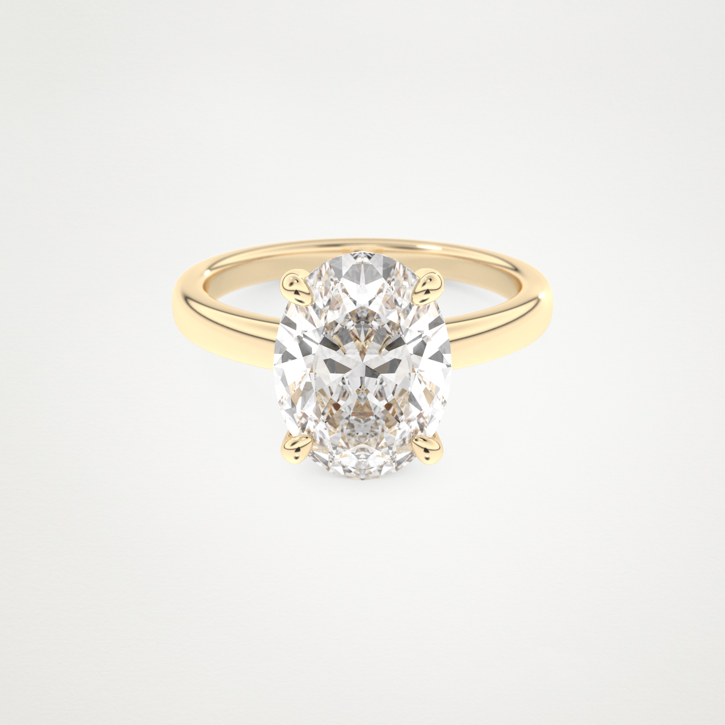 4.30 CT Moissanite Oval Engagement Ring – Inspired by Hailey Bieber 7