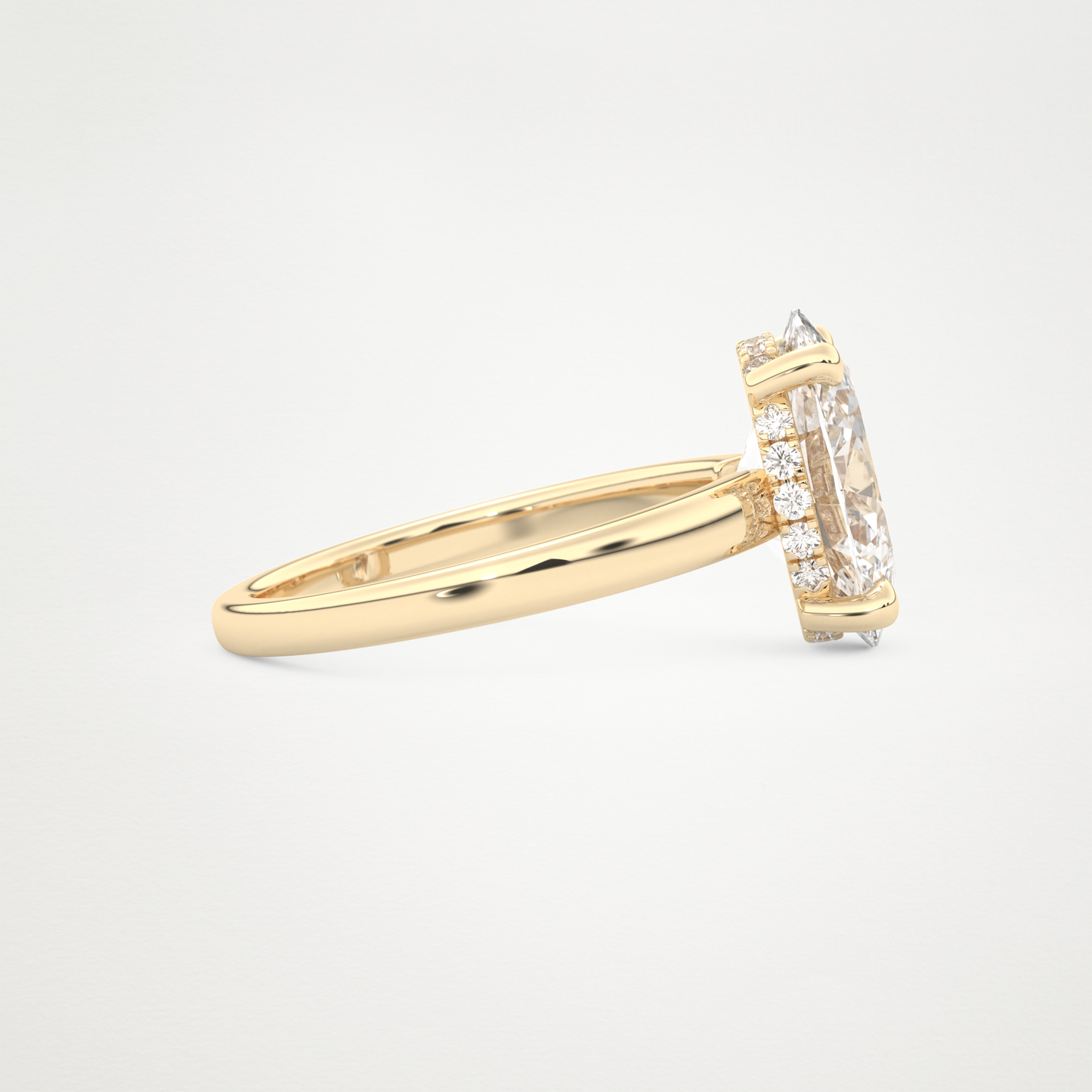 4.30 CT Moissanite Oval Engagement Ring – Inspired by Hailey Bieber 8