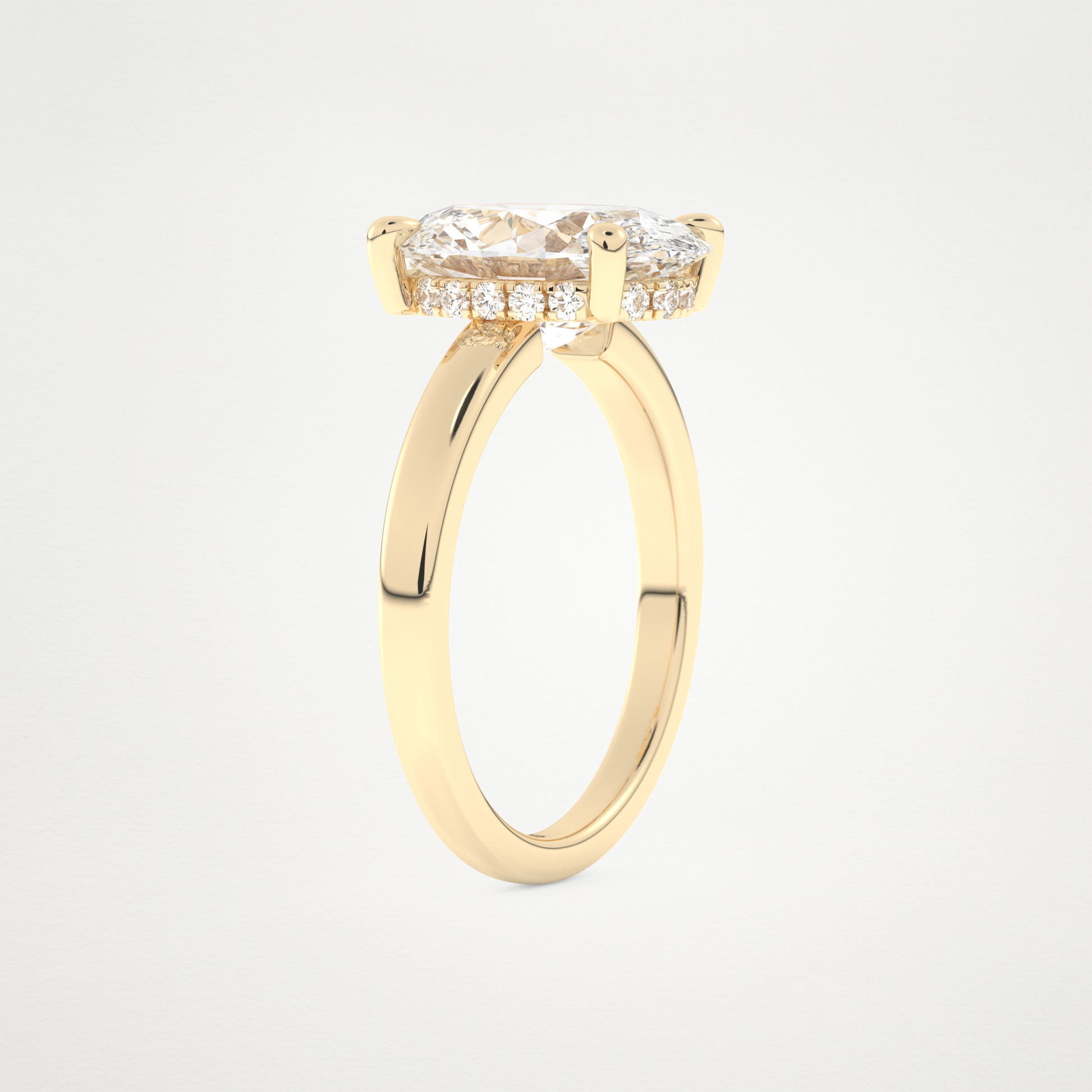 4.30 CT Moissanite Oval Engagement Ring – Inspired by Hailey Bieber 10