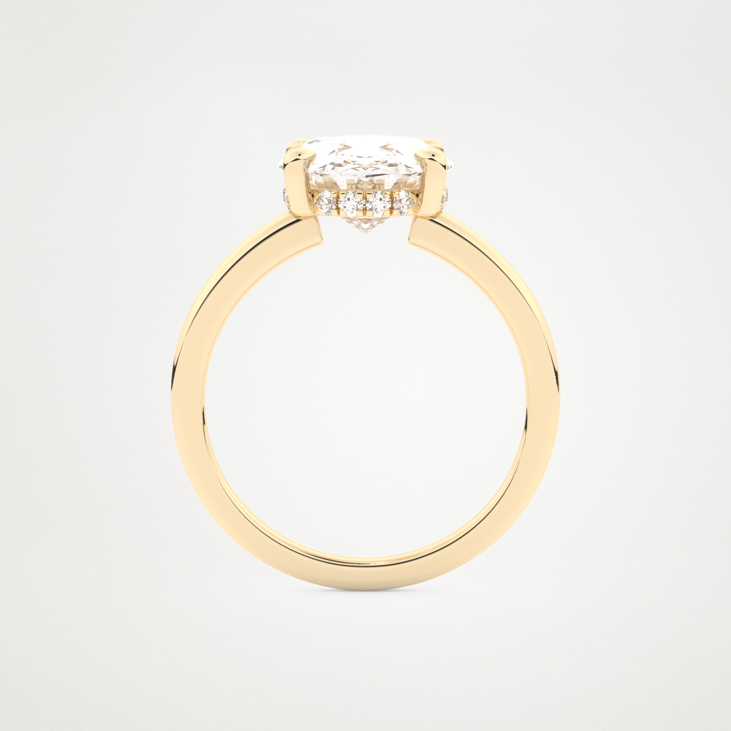4.30 CT Moissanite Oval Engagement Ring – Inspired by Hailey Bieber 11