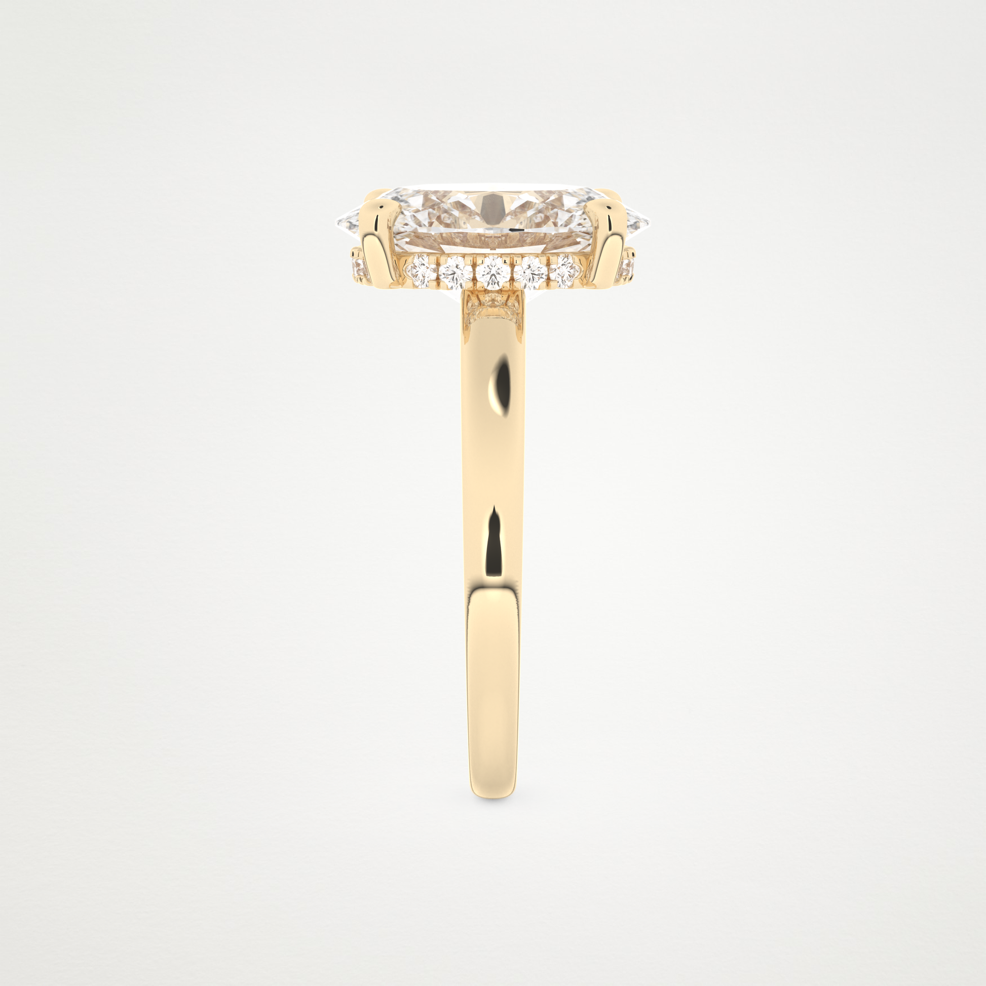 4.30 CT Moissanite Oval Engagement Ring – Inspired by Hailey Bieber 12