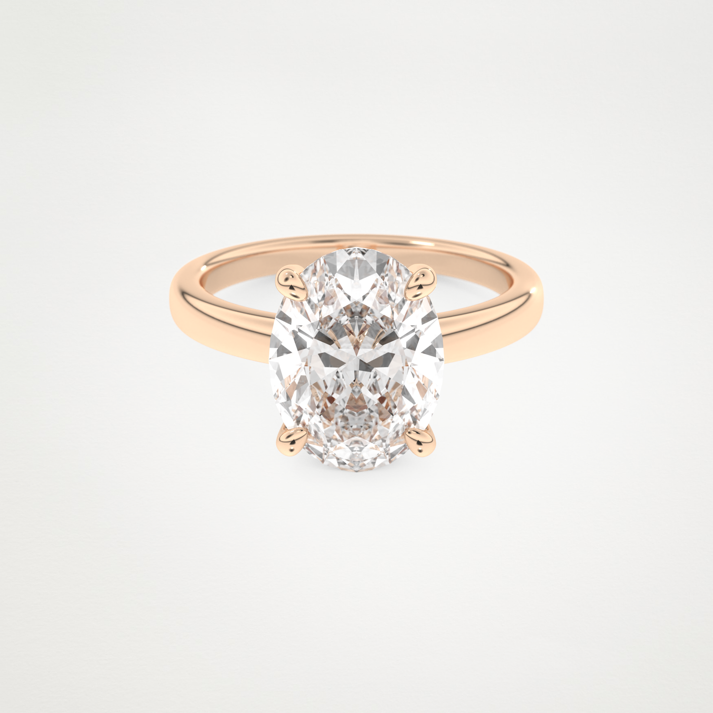 4.30 CT Moissanite Oval Engagement Ring – Inspired by Hailey Bieber 13