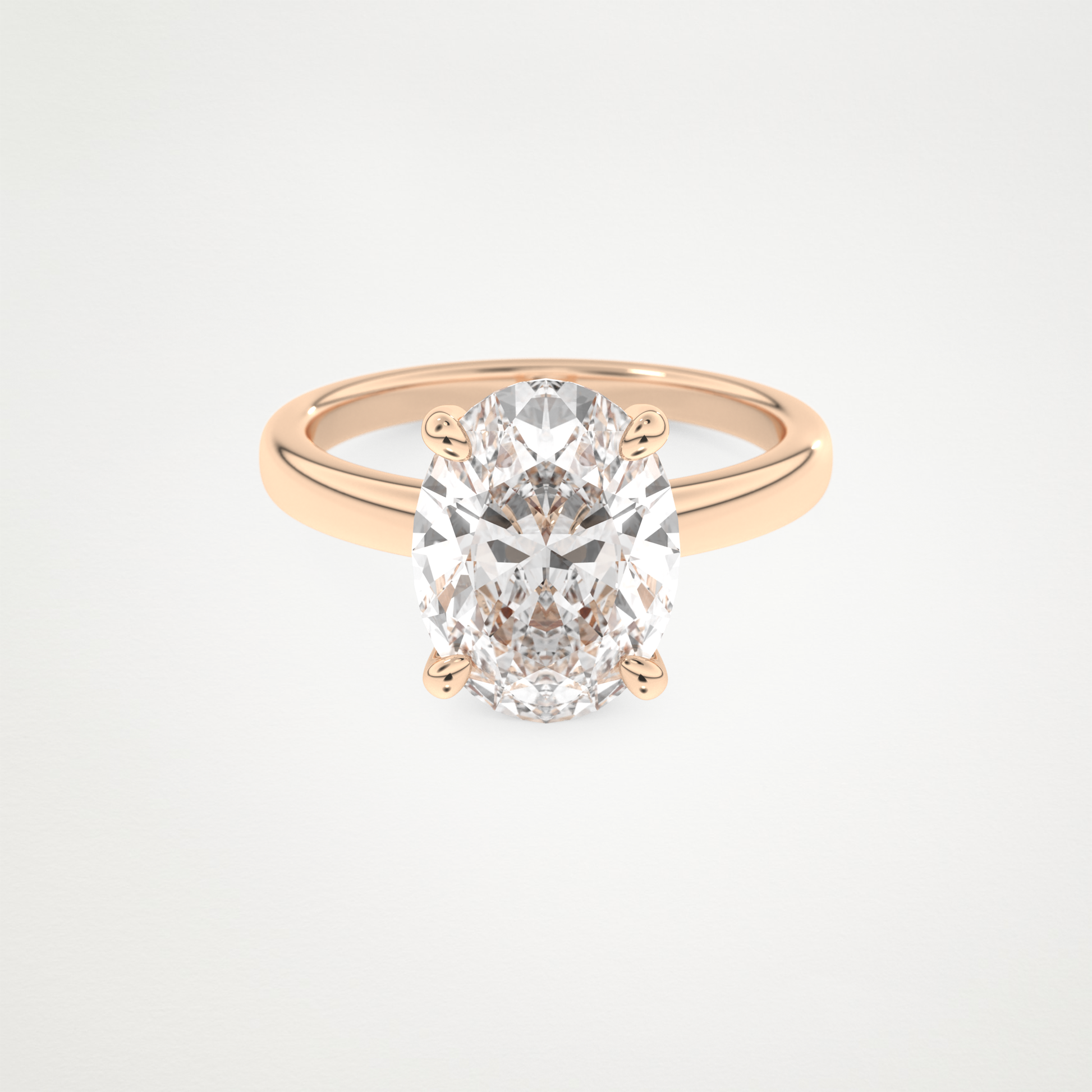 4.30 CT Moissanite Oval Engagement Ring – Inspired by Hailey Bieber 13