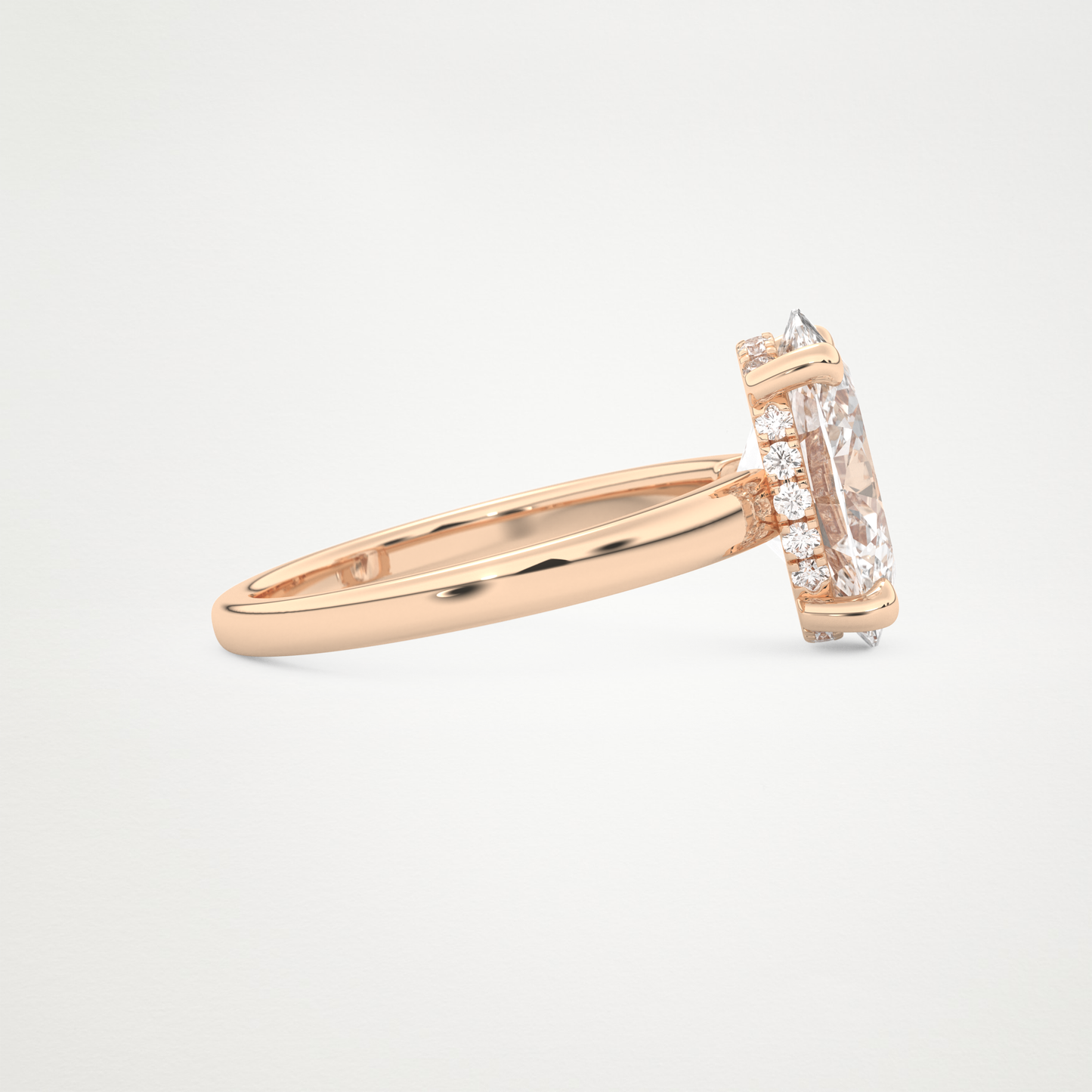 4.30 CT Moissanite Oval Engagement Ring – Inspired by Hailey Bieber 14