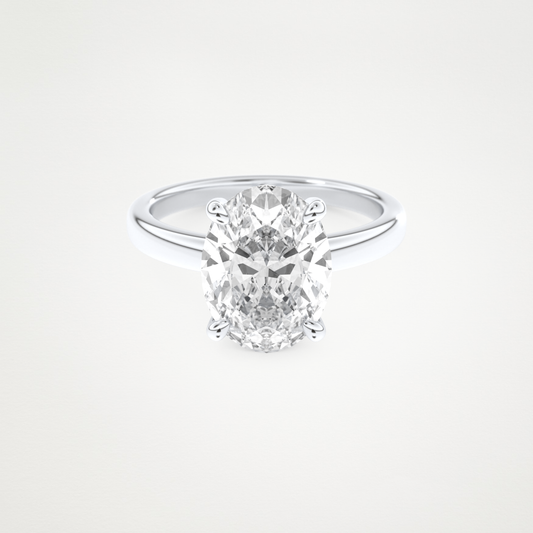 4.30 CT Moissanite Oval Engagement Ring – Inspired by Hailey Bieber 1