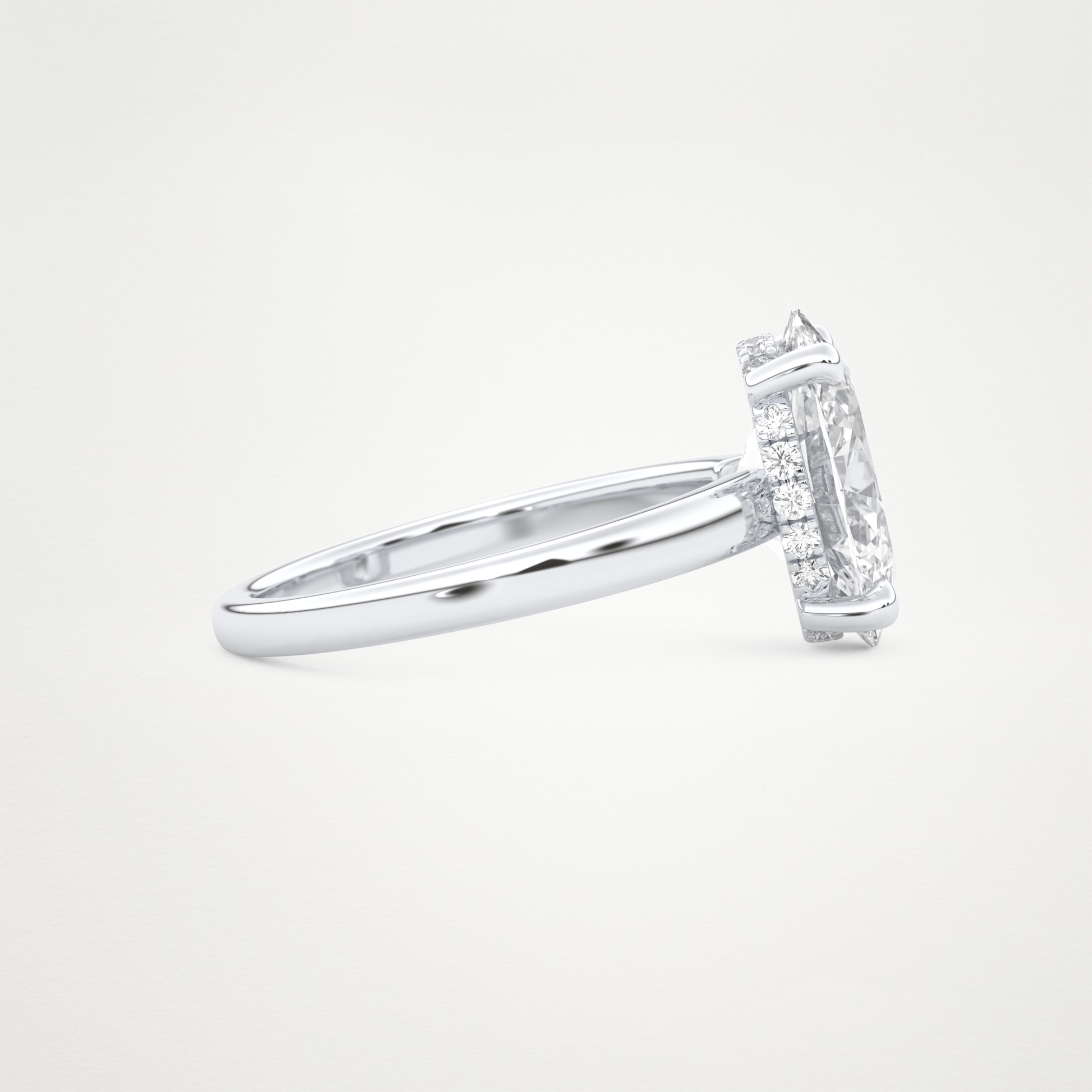4.30 CT Moissanite Oval Engagement Ring – Inspired by Hailey Bieber 2
