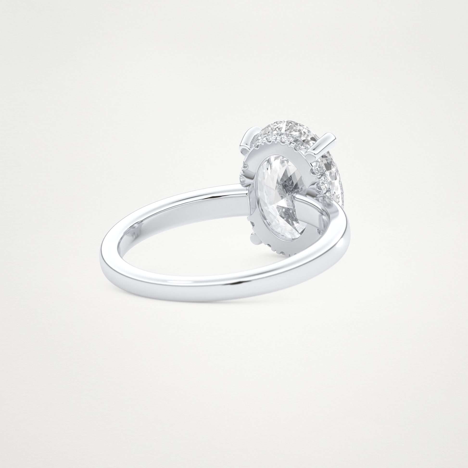 4.30 CT Moissanite Oval Engagement Ring – Inspired by Hailey Bieber 3