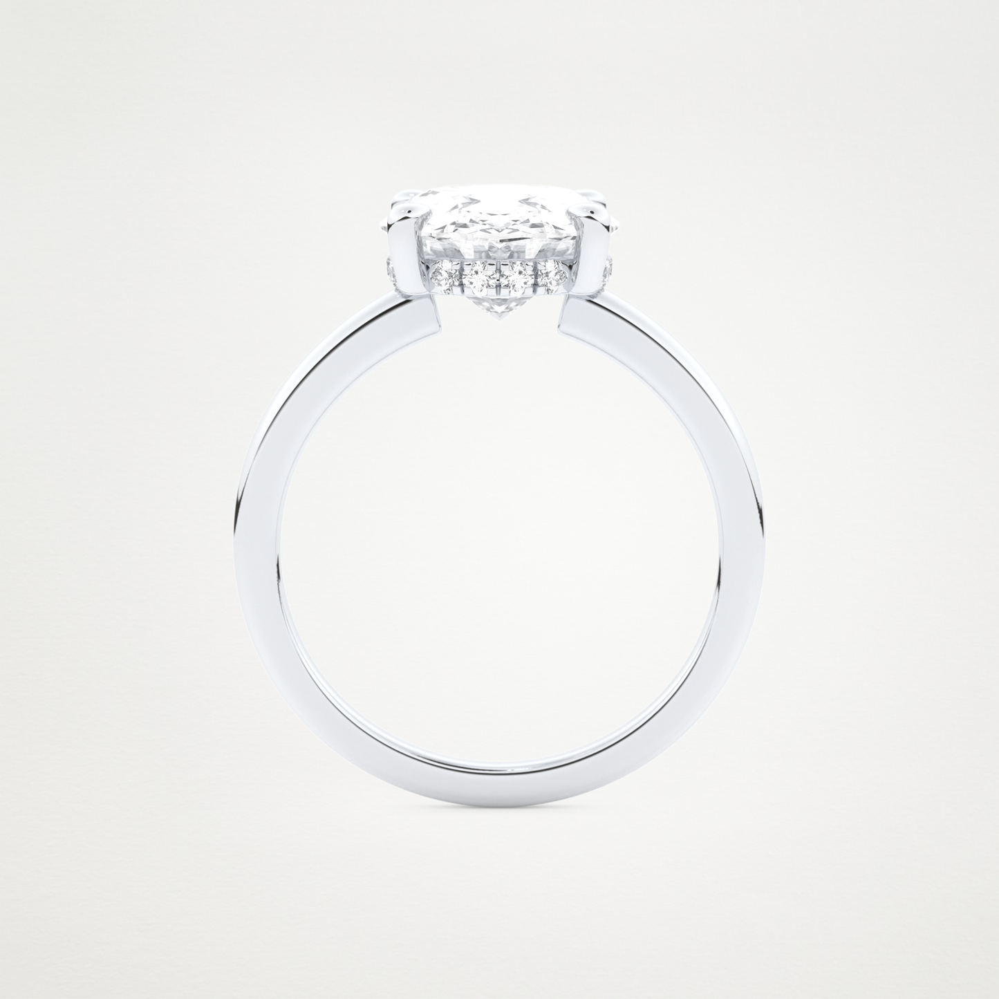 4.30 CT Moissanite Oval Engagement Ring – Inspired by Hailey Bieber 5