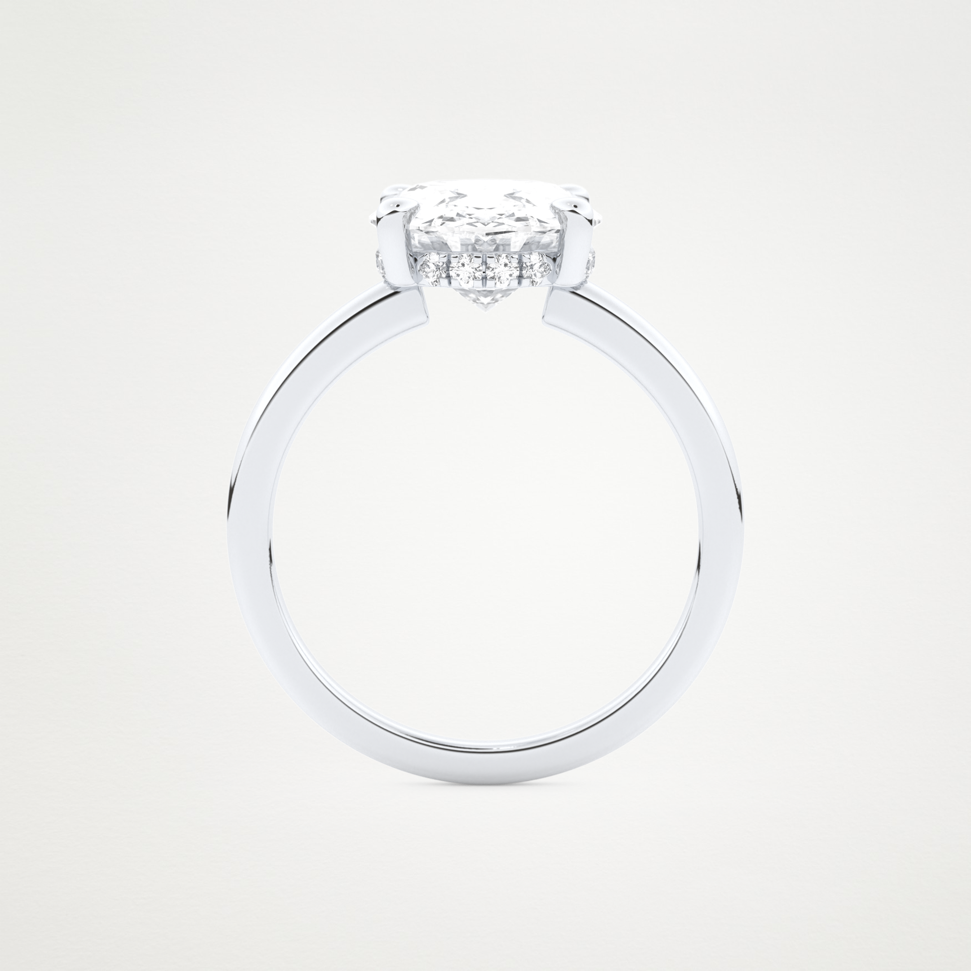 4.30 CT Moissanite Oval Engagement Ring – Inspired by Hailey Bieber 5