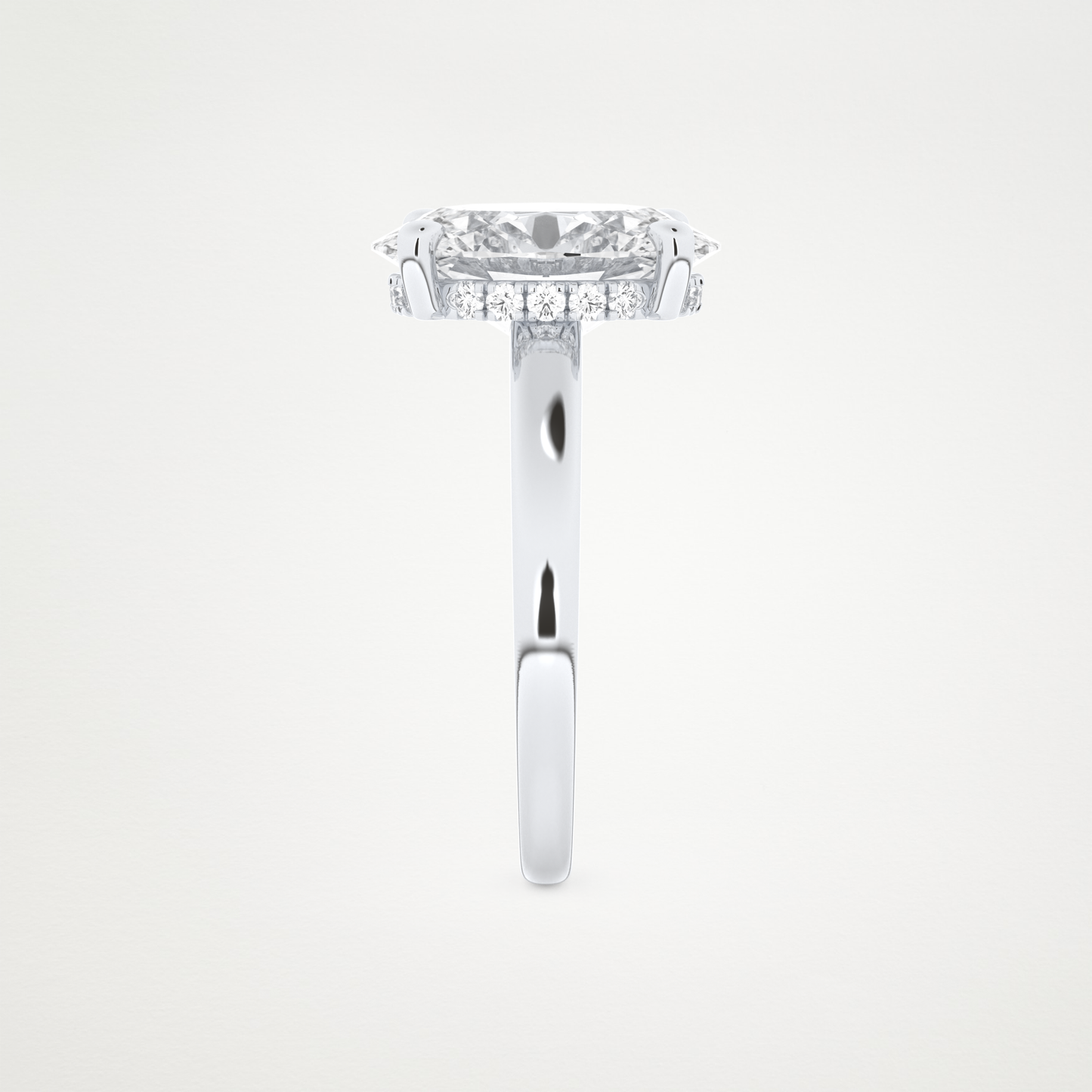 4.30 CT Moissanite Oval Engagement Ring – Inspired by Hailey Bieber 6