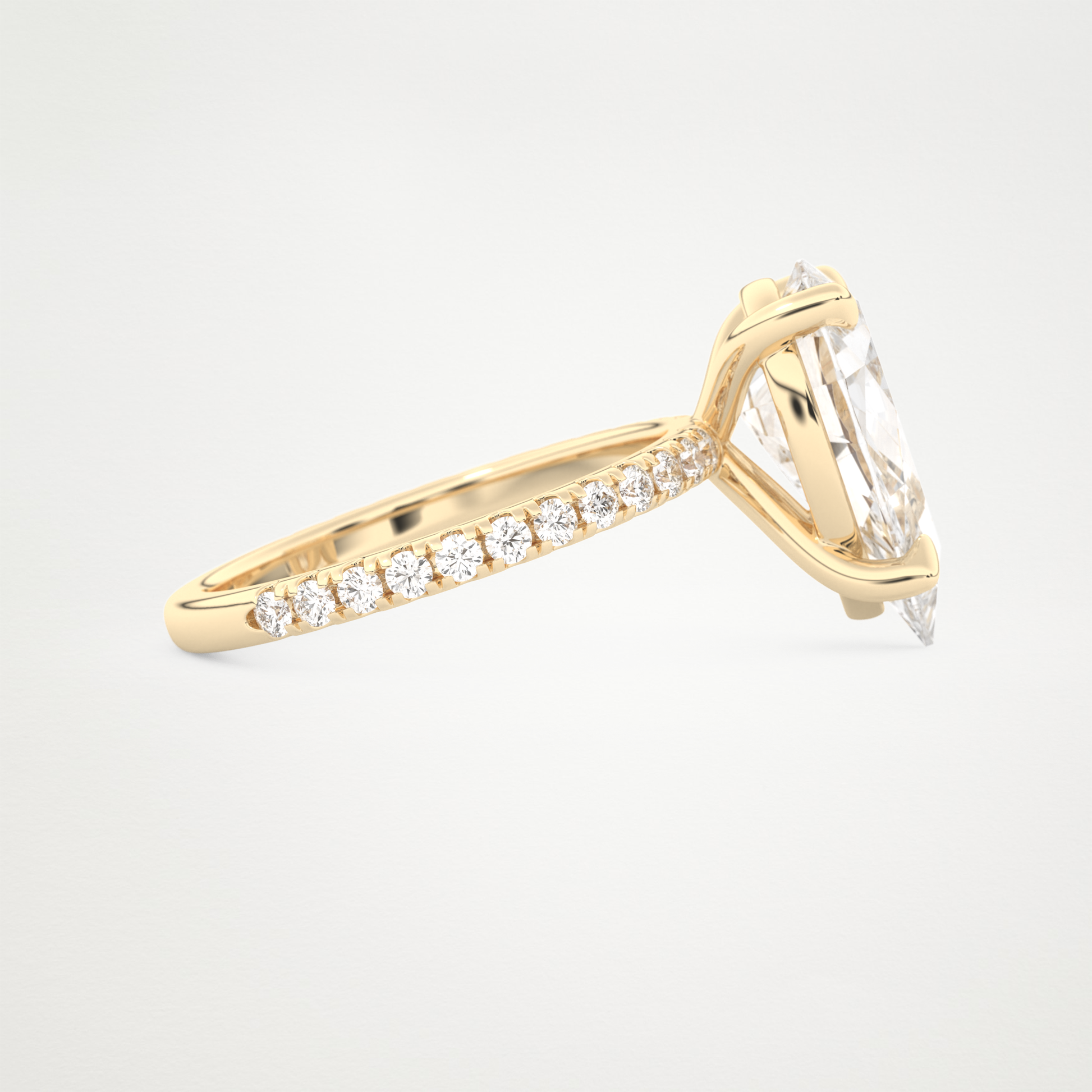 5 CT Moissanite Pear Engagement Ring – Inspired by Adele 8