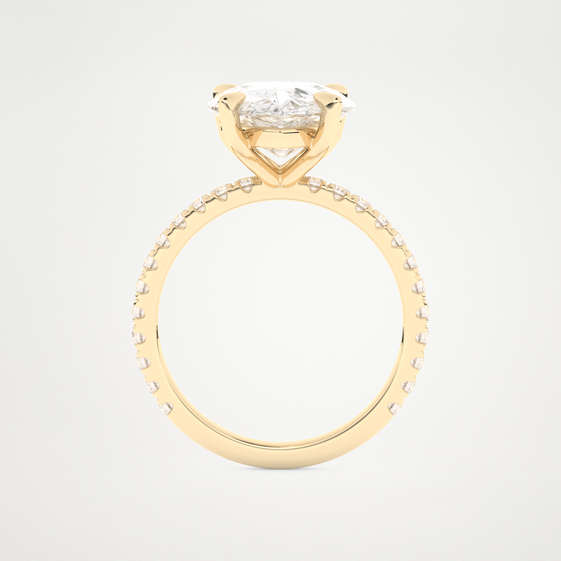 5 CT Moissanite Pear Engagement Ring – Inspired by Adele 11
