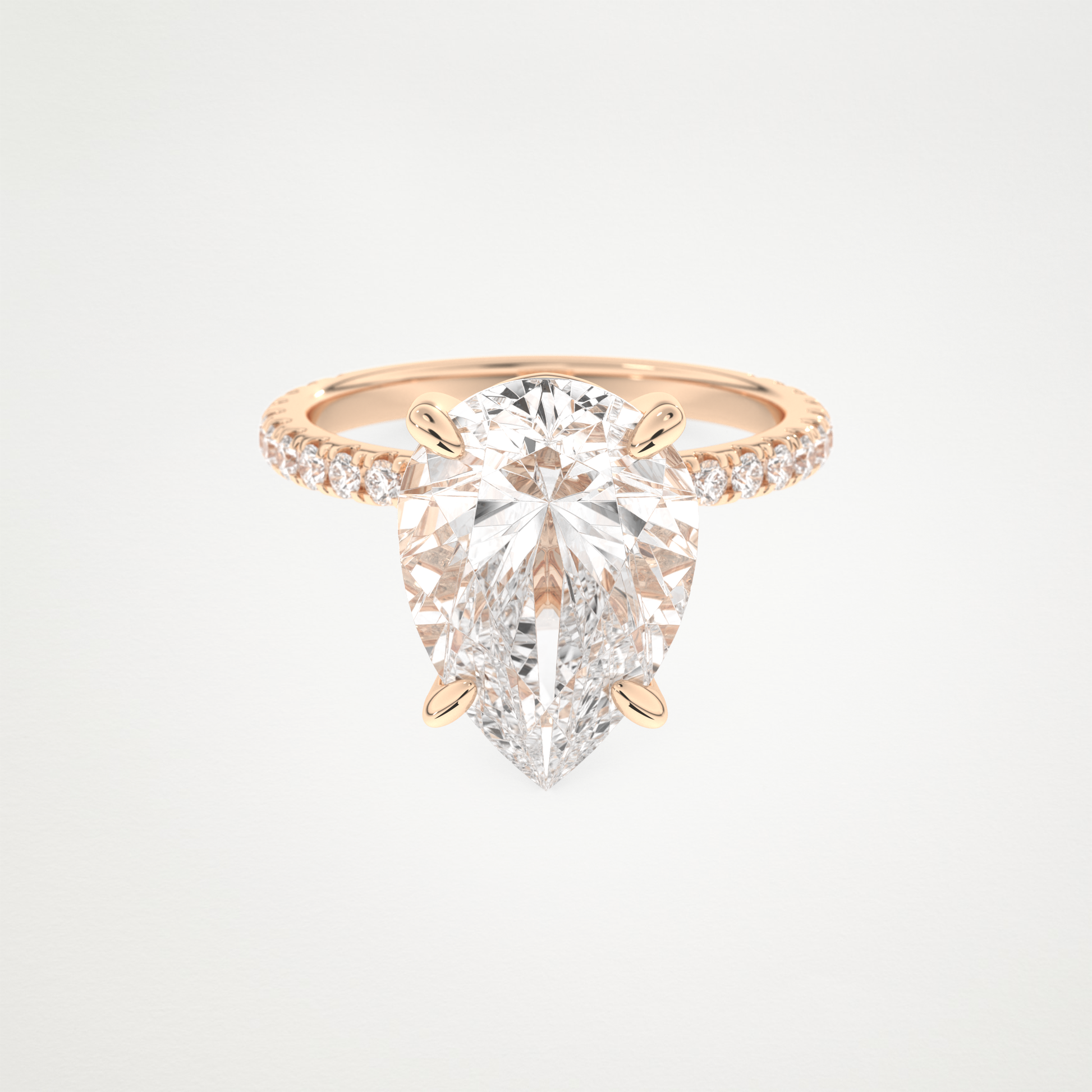 5 CT Moissanite Pear Engagement Ring – Inspired by Adele 13