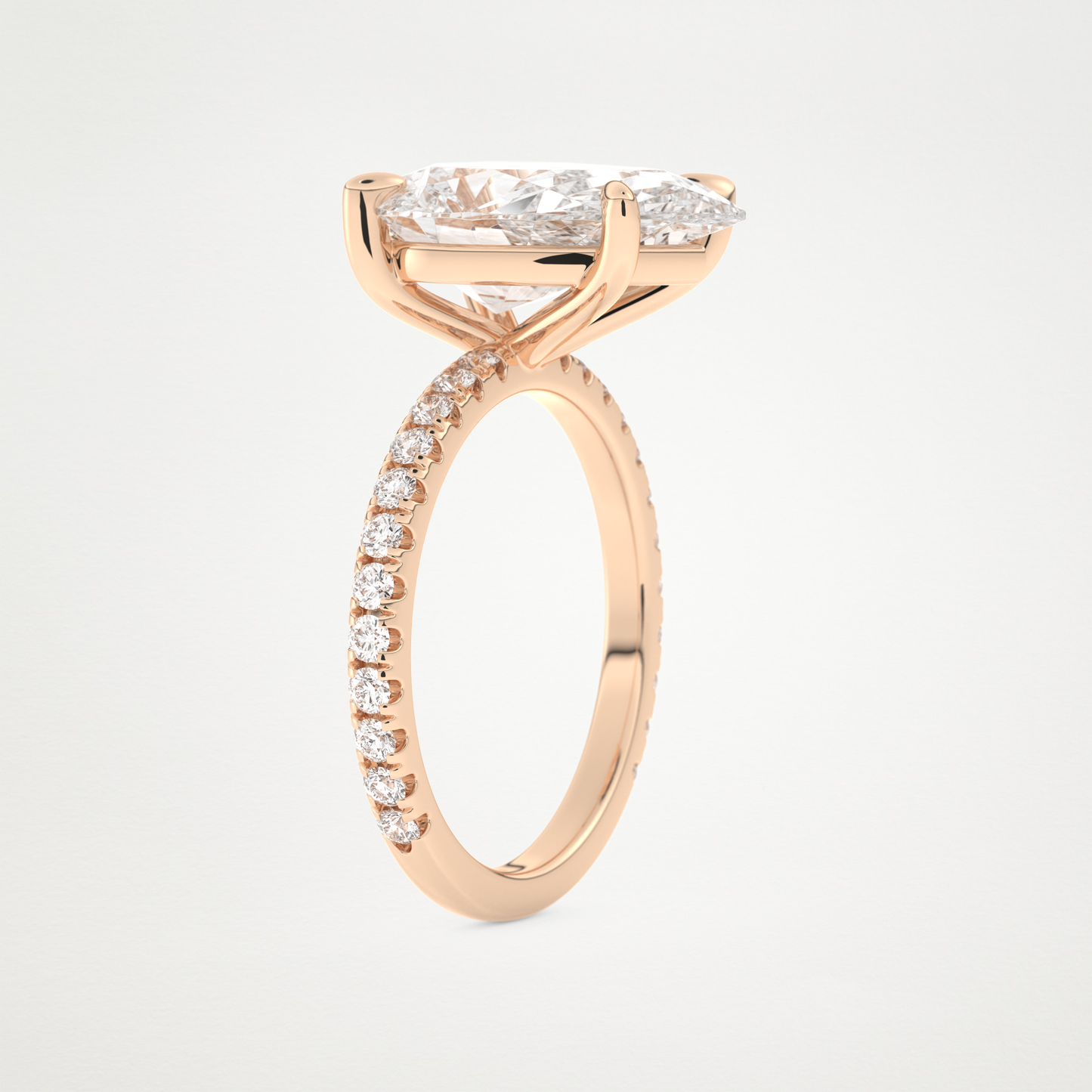 5 CT Moissanite Pear Engagement Ring – Inspired by Adele 16