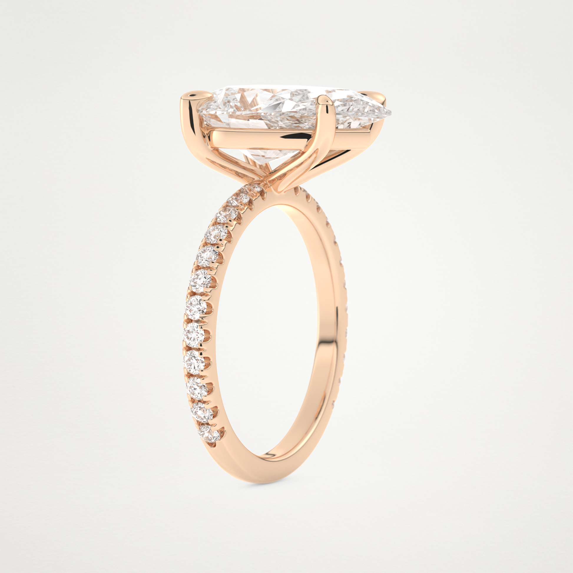 5 CT Moissanite Pear Engagement Ring – Inspired by Adele 16