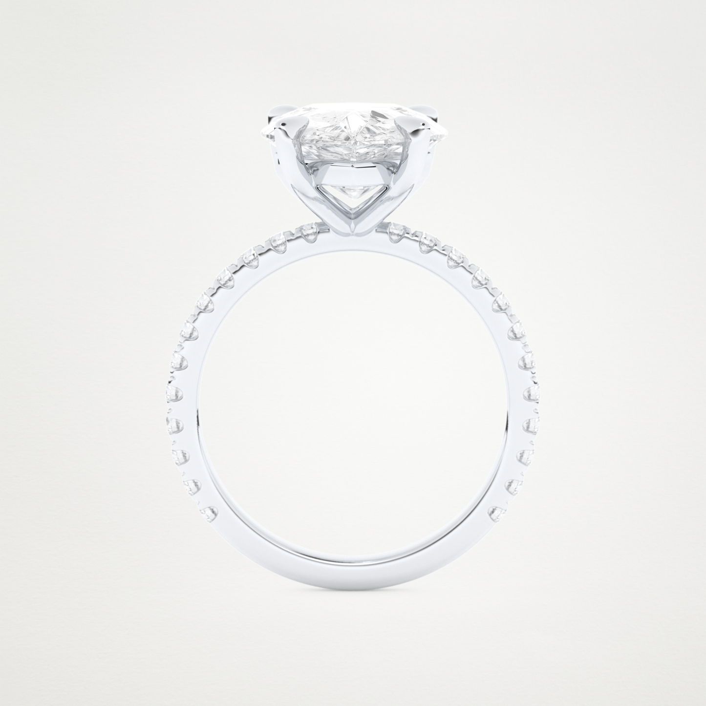 5 CT Moissanite Pear Engagement Ring – Inspired by Adele 6
