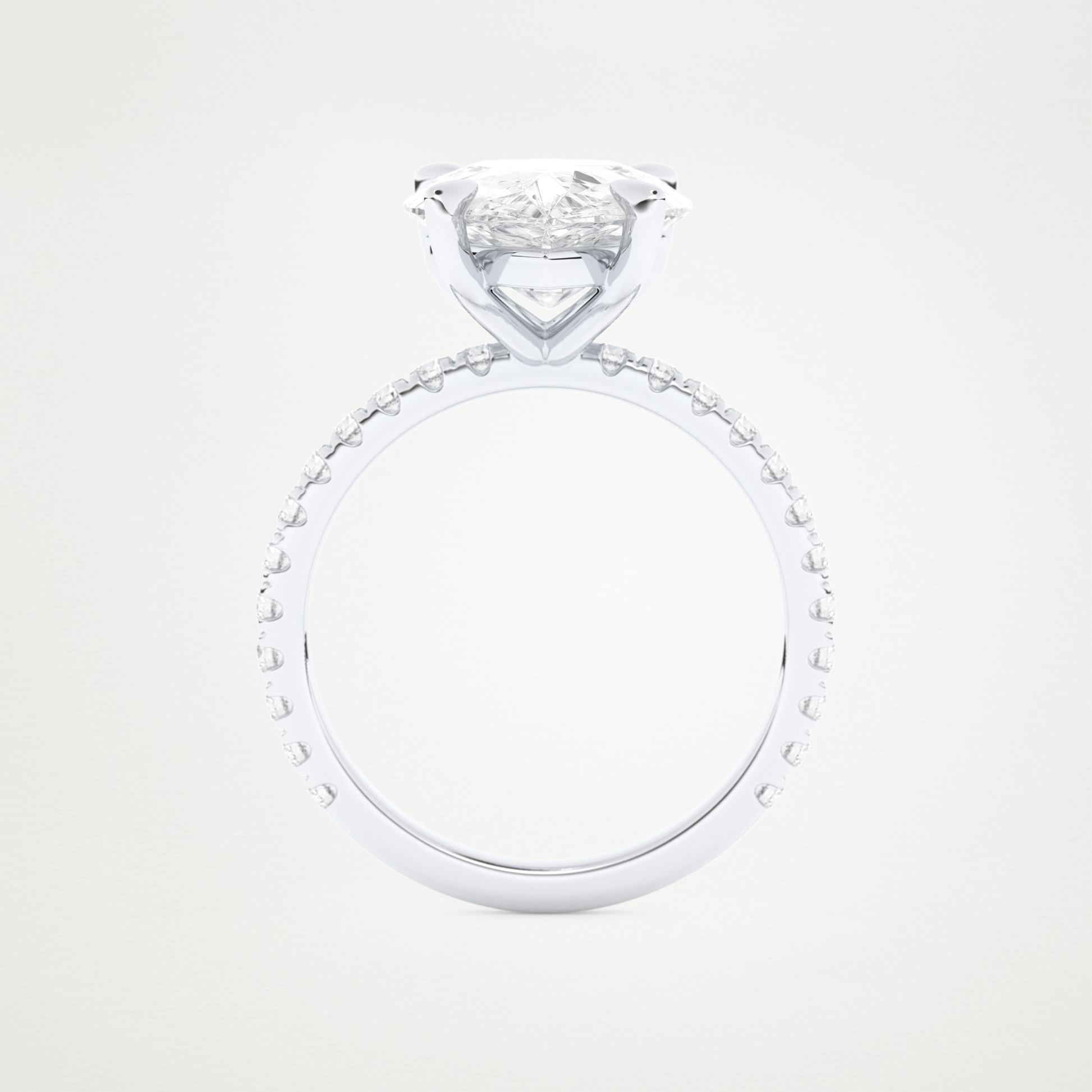 5 CT Moissanite Pear Engagement Ring – Inspired by Adele 6