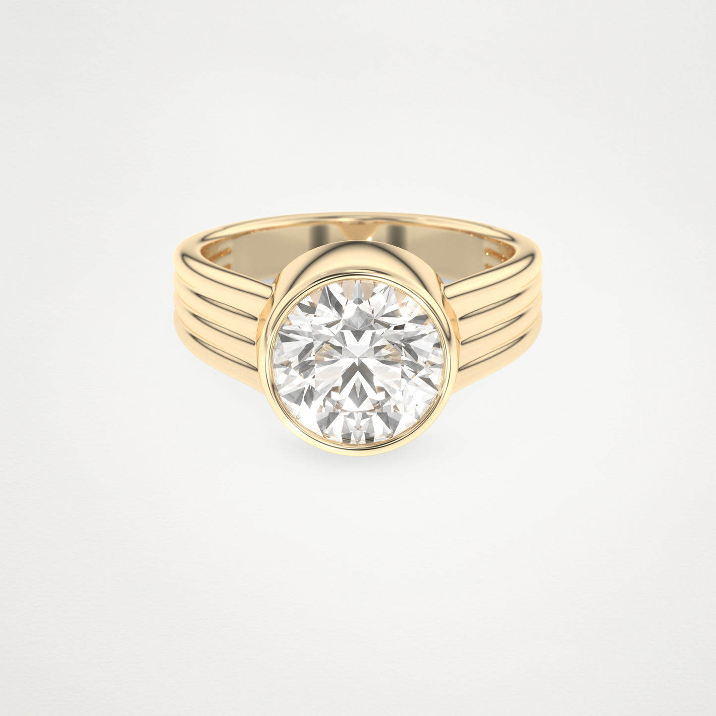 2.50 CT Moissanite Round Engagement Ring – Inspired by Emma Roberts 7