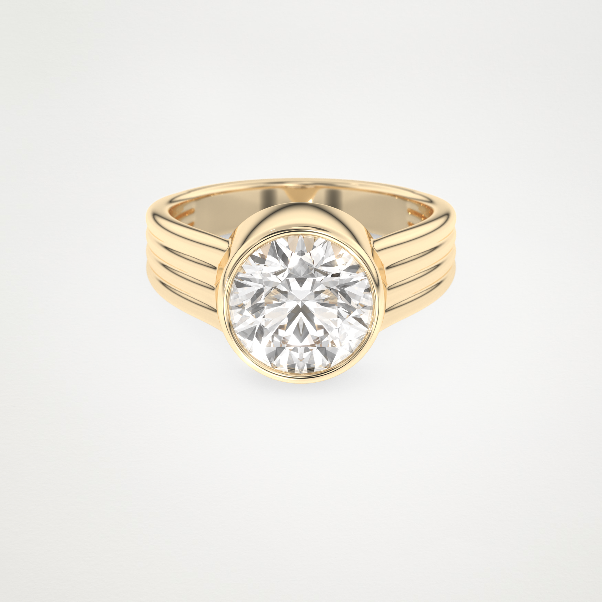 2.50 CT Moissanite Round Engagement Ring – Inspired by Emma Roberts 7