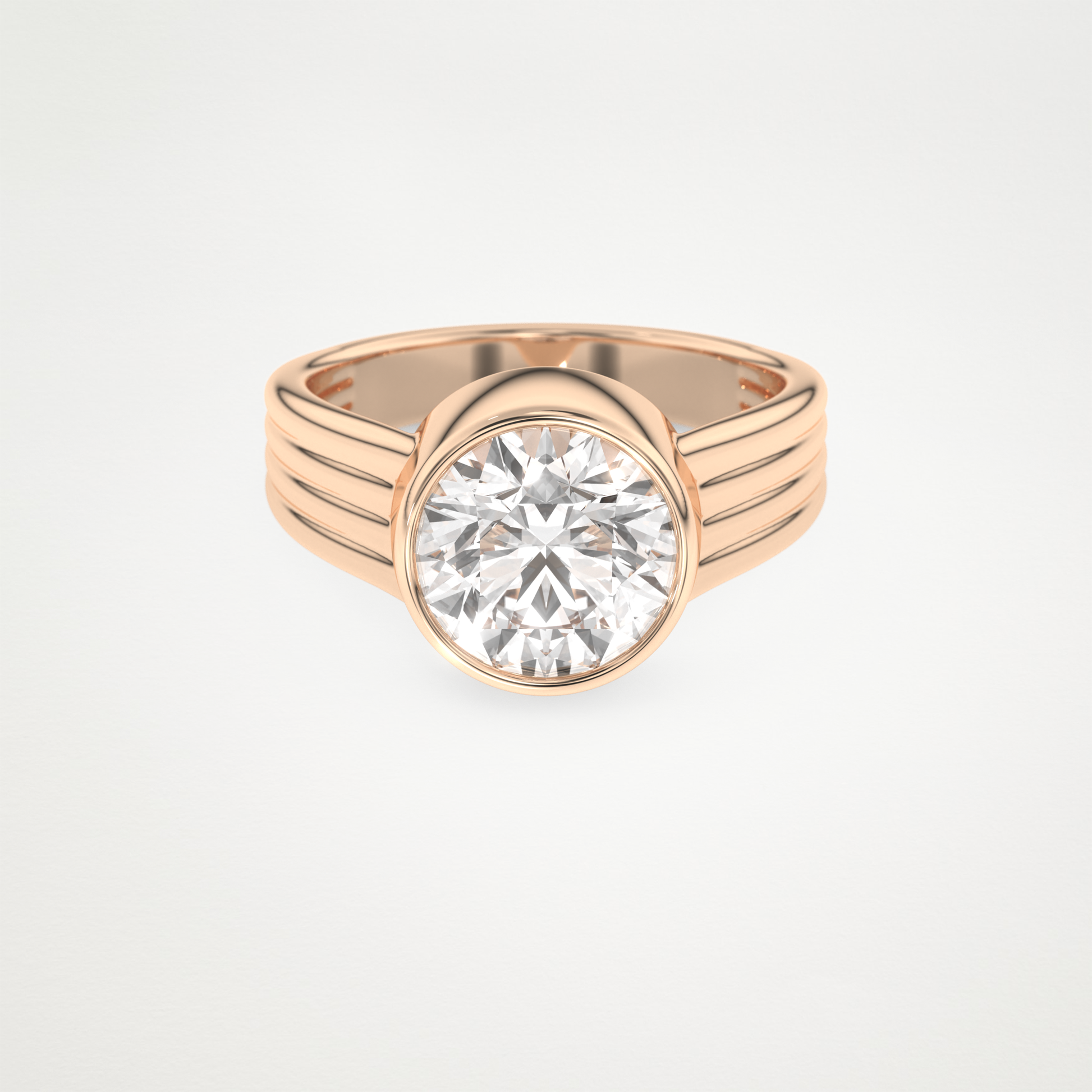 2.50 CT Moissanite Round Engagement Ring – Inspired by Emma Roberts 13