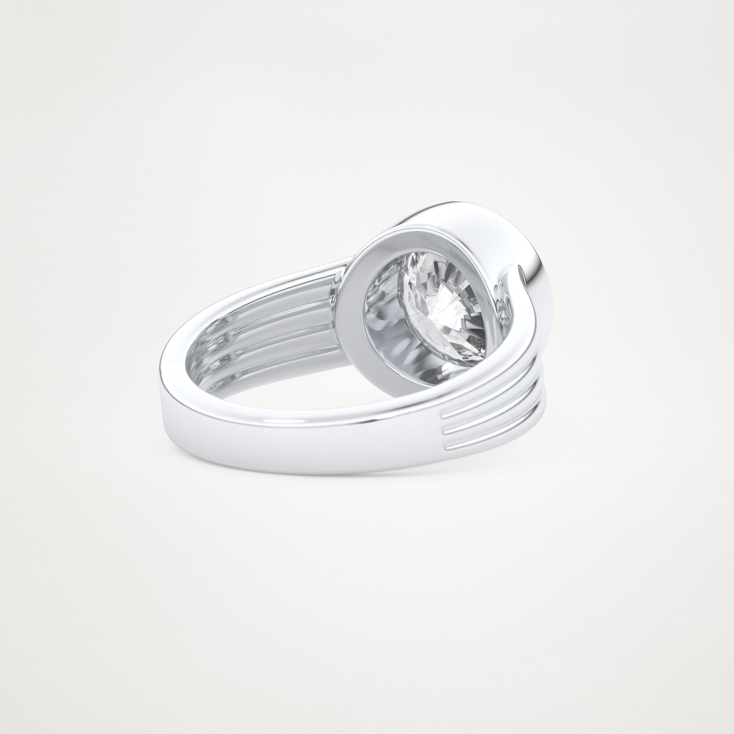 2.50 CT Moissanite Round Engagement Ring – Inspired by Emma Roberts 4