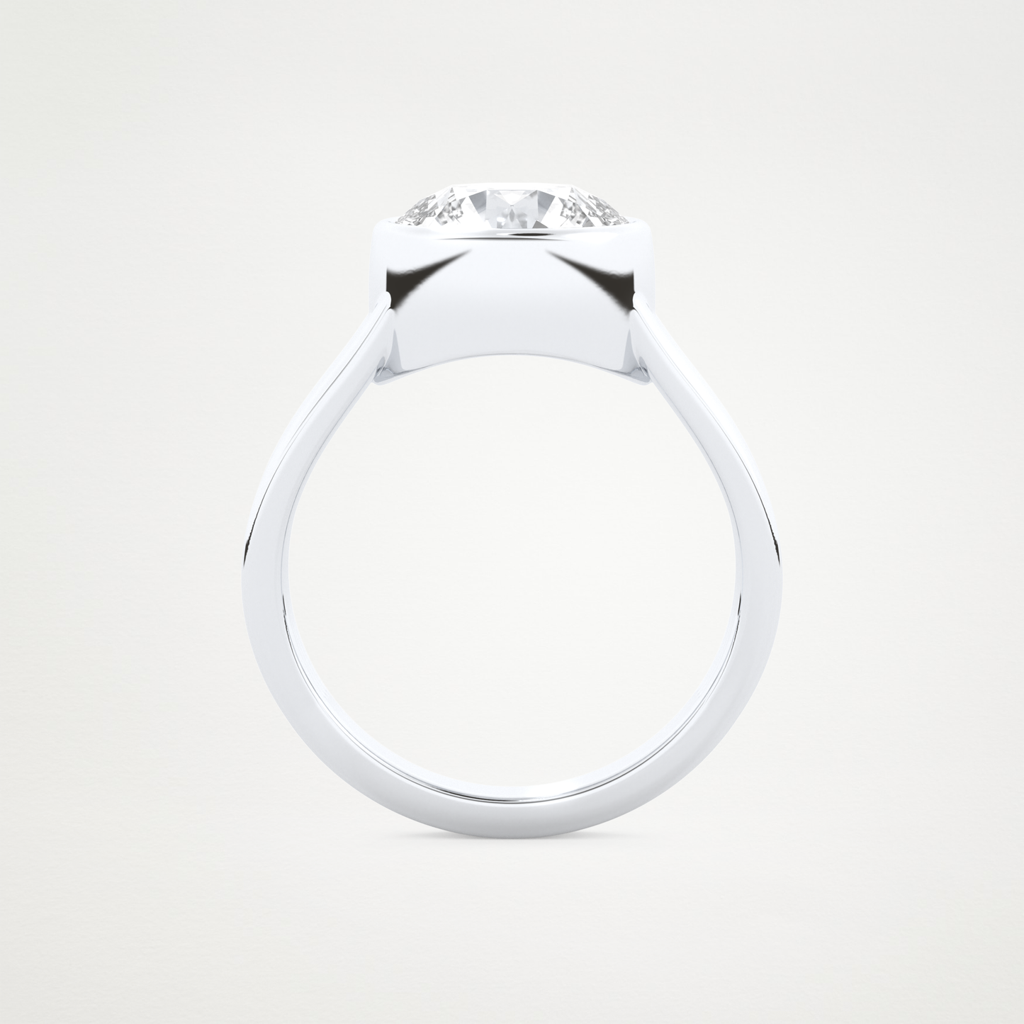 2.50 CT Moissanite Round Engagement Ring – Inspired by Emma Roberts 5