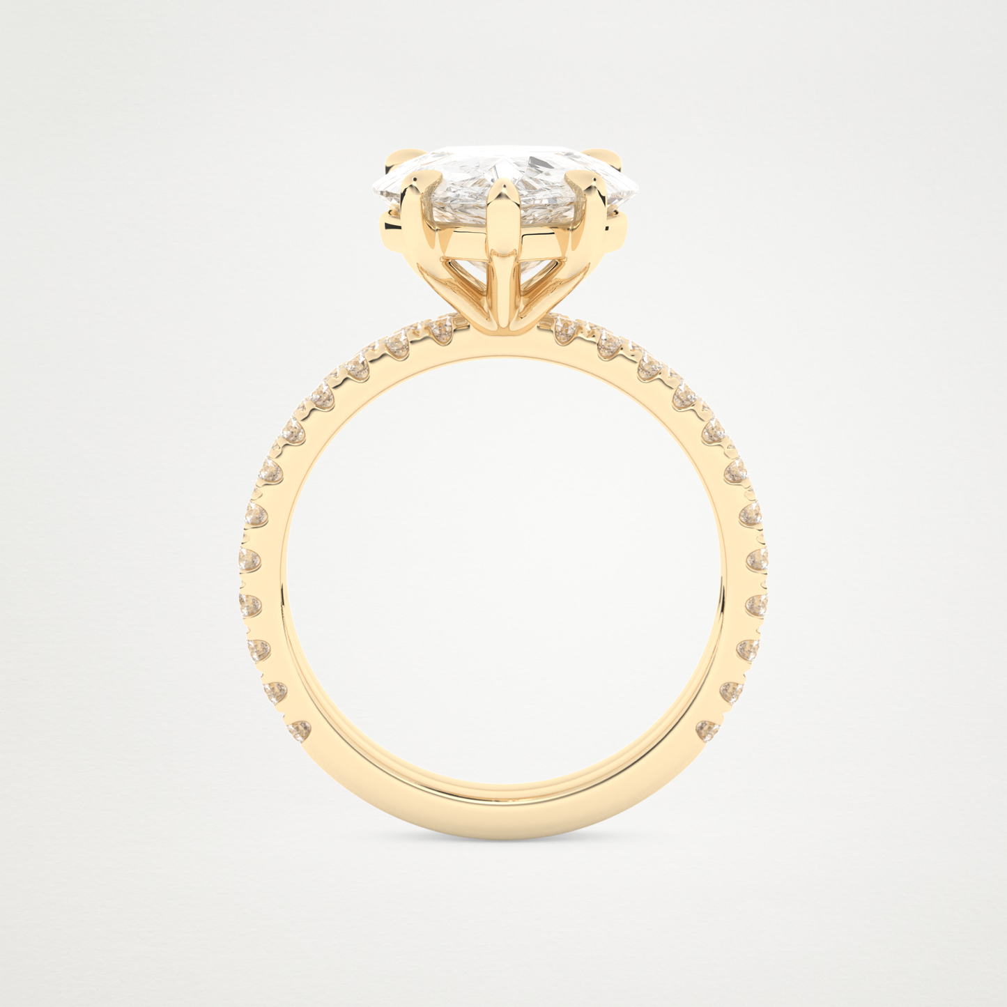 5 CT Moissanite Pear Engagement Ring – Inspired by Sophie Turner 11