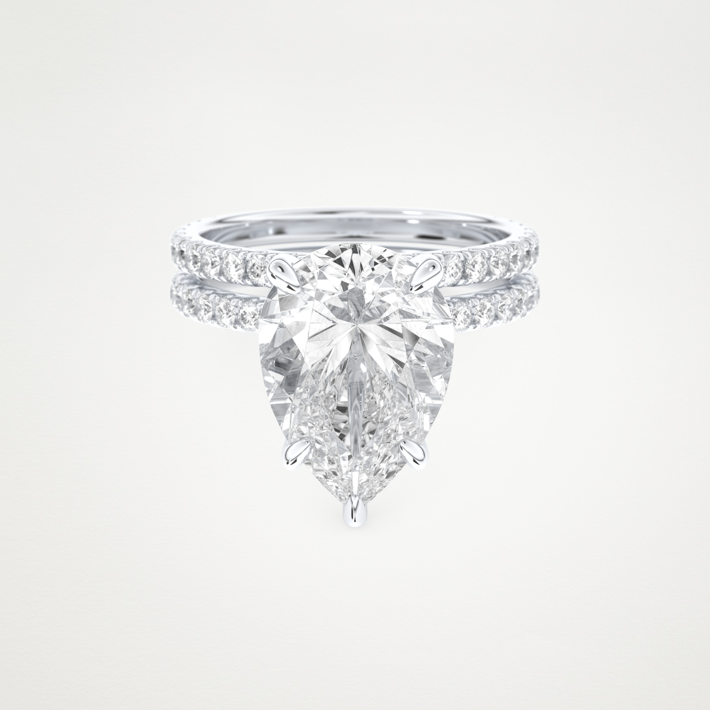 5 CT Moissanite Pear Engagement Ring – Inspired by Sophie Turner 1