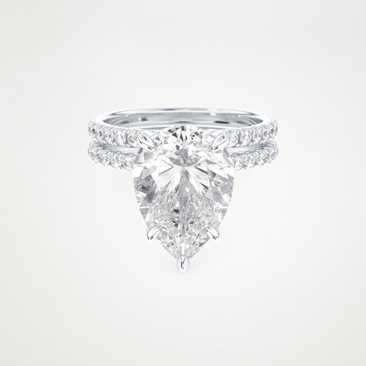 5 CT Moissanite Pear Engagement Ring – Inspired by Sophie Turner 1