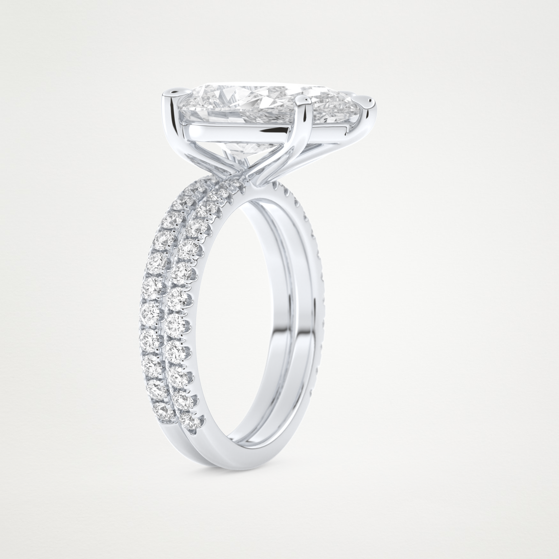 5 CT Moissanite Pear Engagement Ring – Inspired by Sophie Turner 5